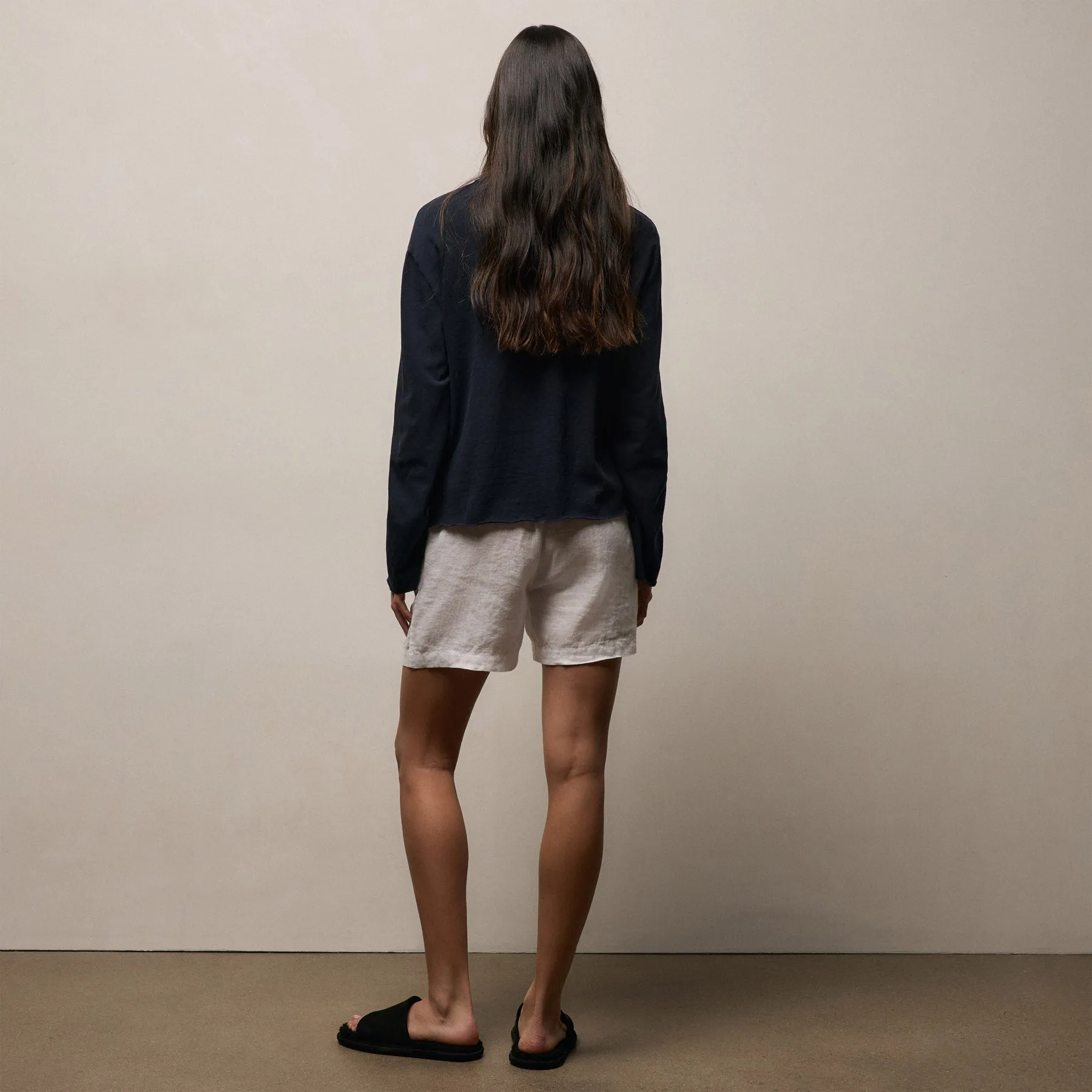 Linen Short - White sold by James Perse product image thumbnail 5