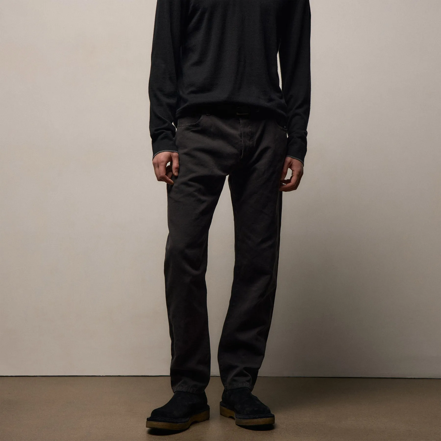 Classic Cotton Linen Twill Pant - Magma Pigment sold by James Perse