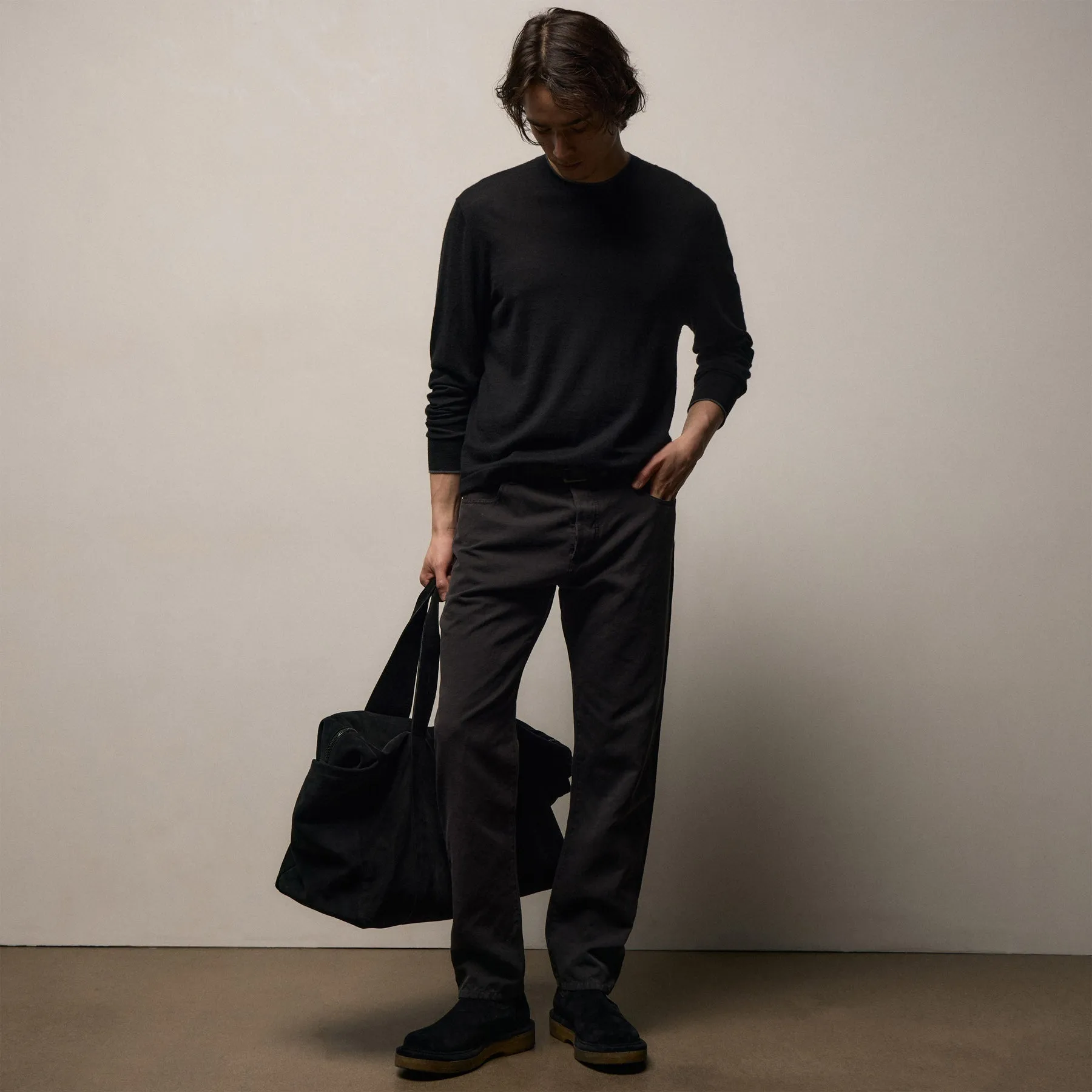 Classic Cotton Linen Twill Pant - Magma Pigment sold by James Perse product image thumbnail 5