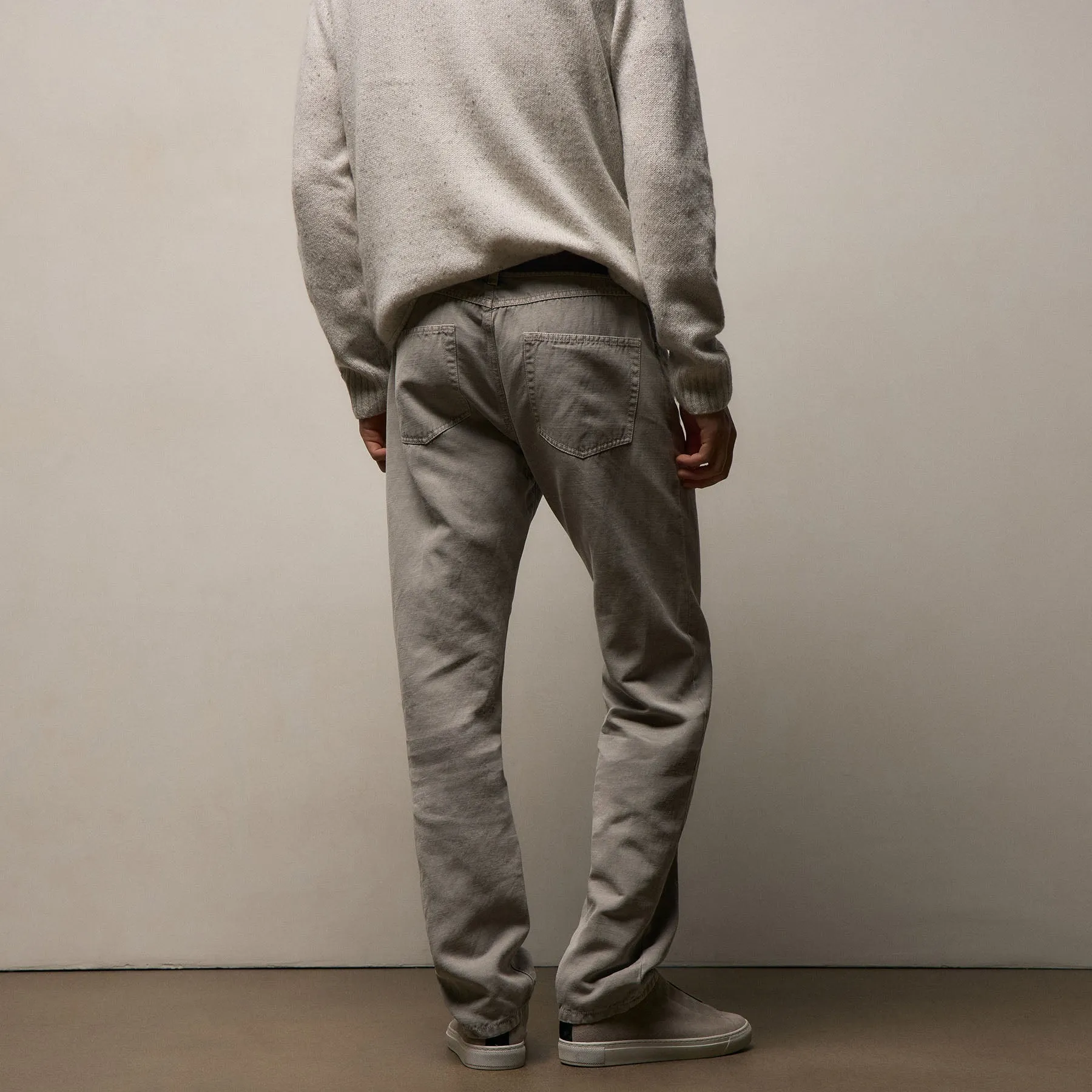 Classic Cotton Linen Twill Pant - Fog Pigment sold by James Perse product image thumbnail 3