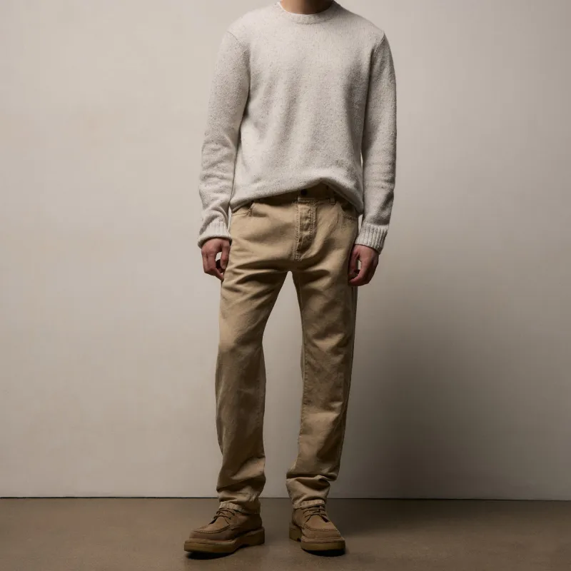 Classic Cotton Linen Twill Pant - Light Khaki Pigment sold by James Perse
