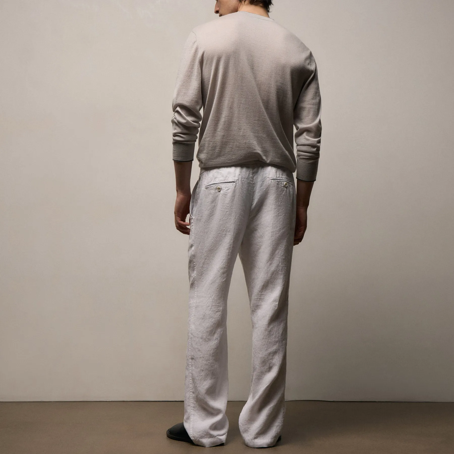 Lightweight Linen Pant - White sold by James Perse product image thumbnail 3
