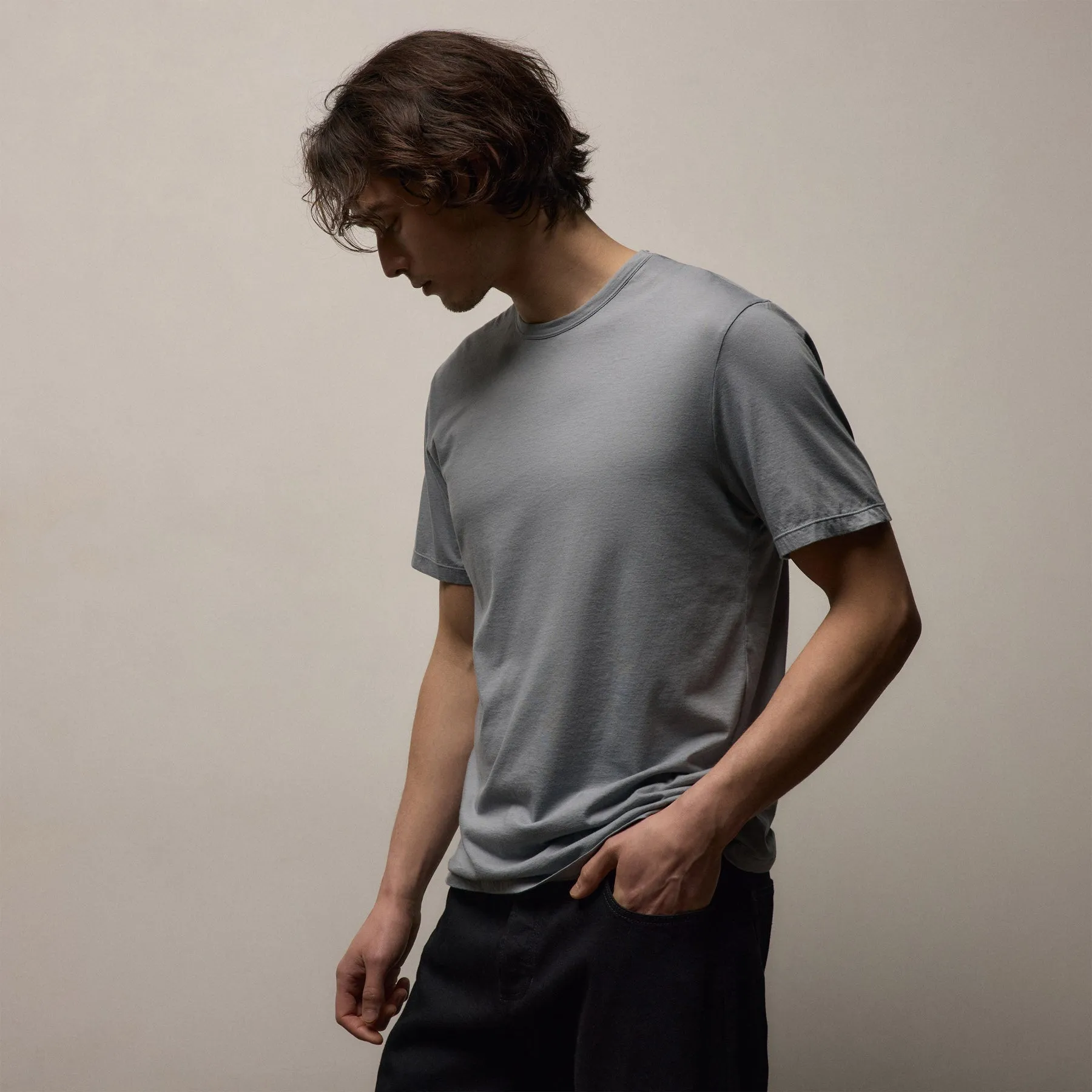 Luxe Lotus Jersey Tee - Ore sold by James Perse product image thumbnail 4