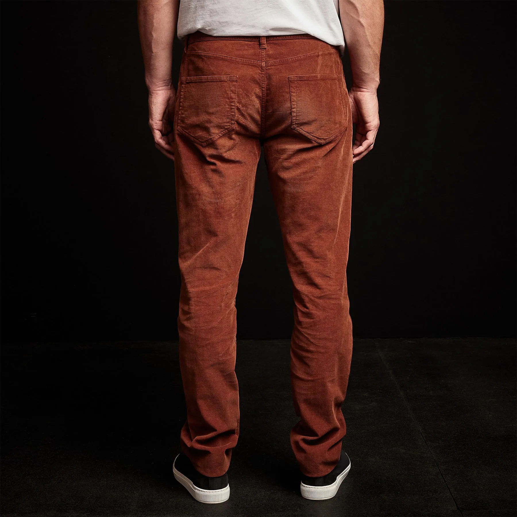 Corduroy 5 Pocket Pant - Dark Rust Pigment sold by James Perse product image thumbnail 4