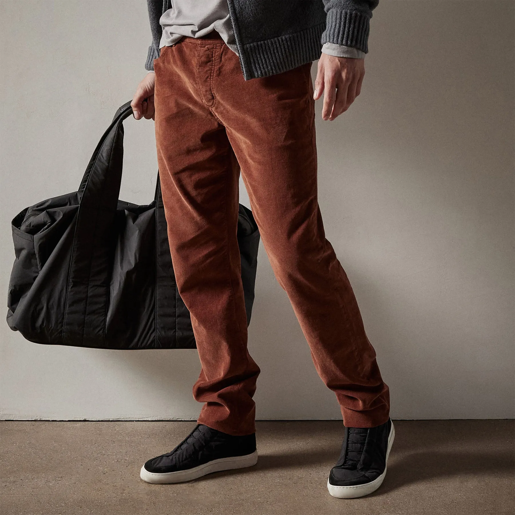 Corduroy 5 Pocket Pant - Dark Rust Pigment sold by James Perse product image thumbnail 2