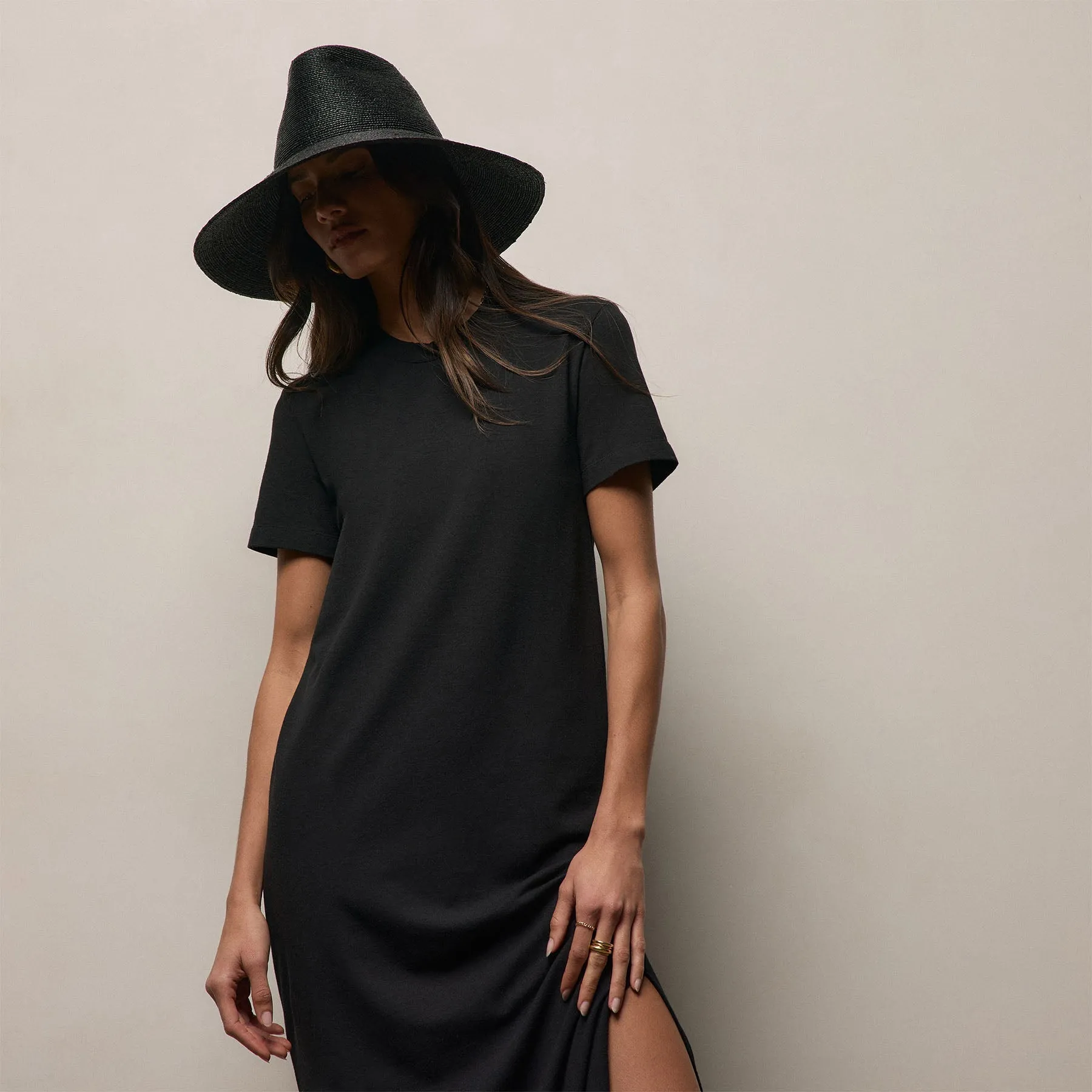T Shirt Dress - Black sold by James Perse product image thumbnail 2