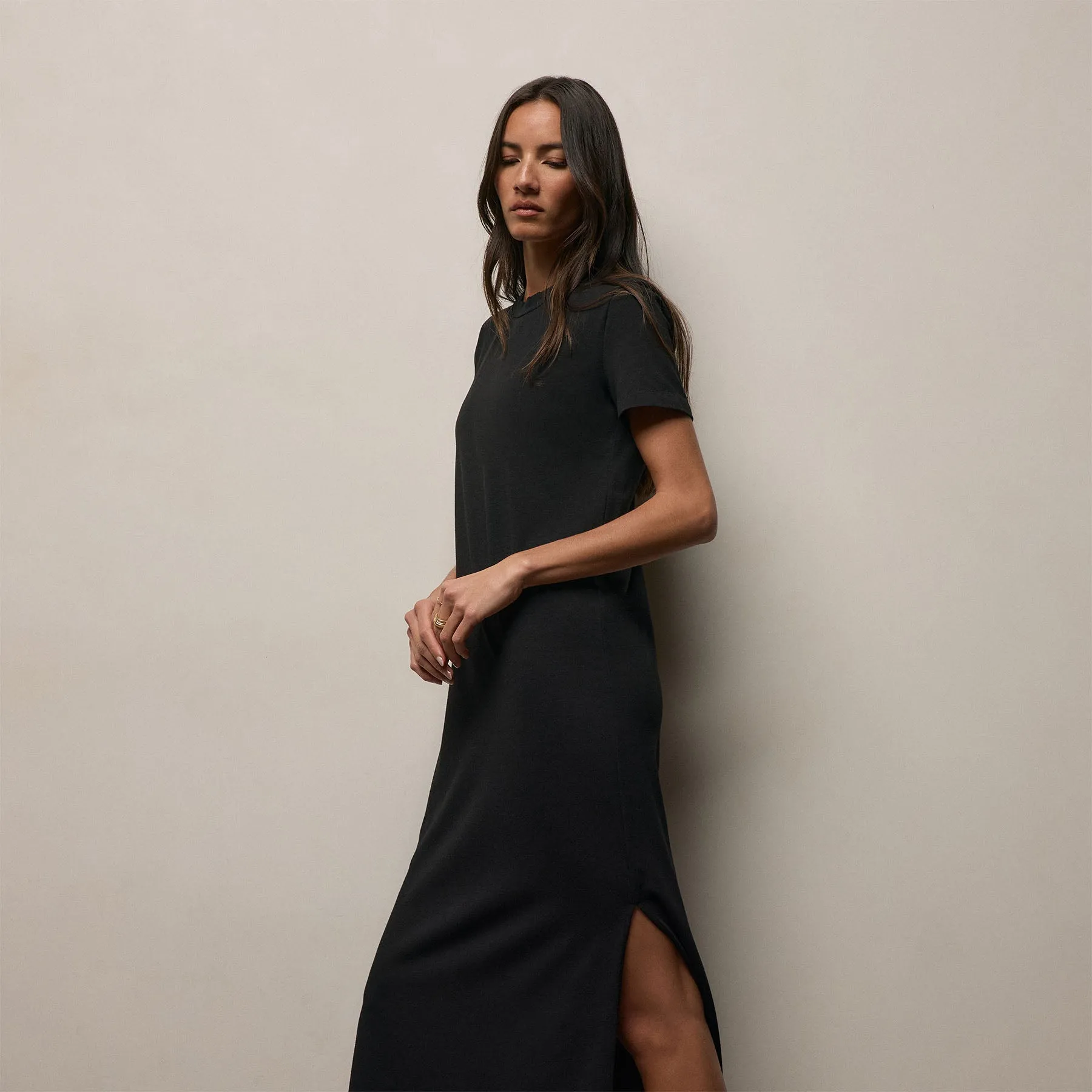 T Shirt Dress - Black sold by James Perse product image thumbnail 3