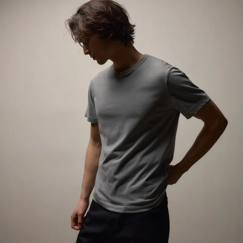 Short Sleeve Crew Neck - Ore Pigment sold by James Perse