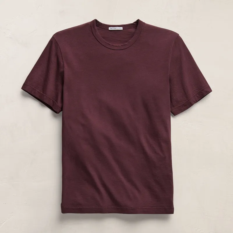 Short Sleeve Crew Neck - Dark Plum sold by James Perse