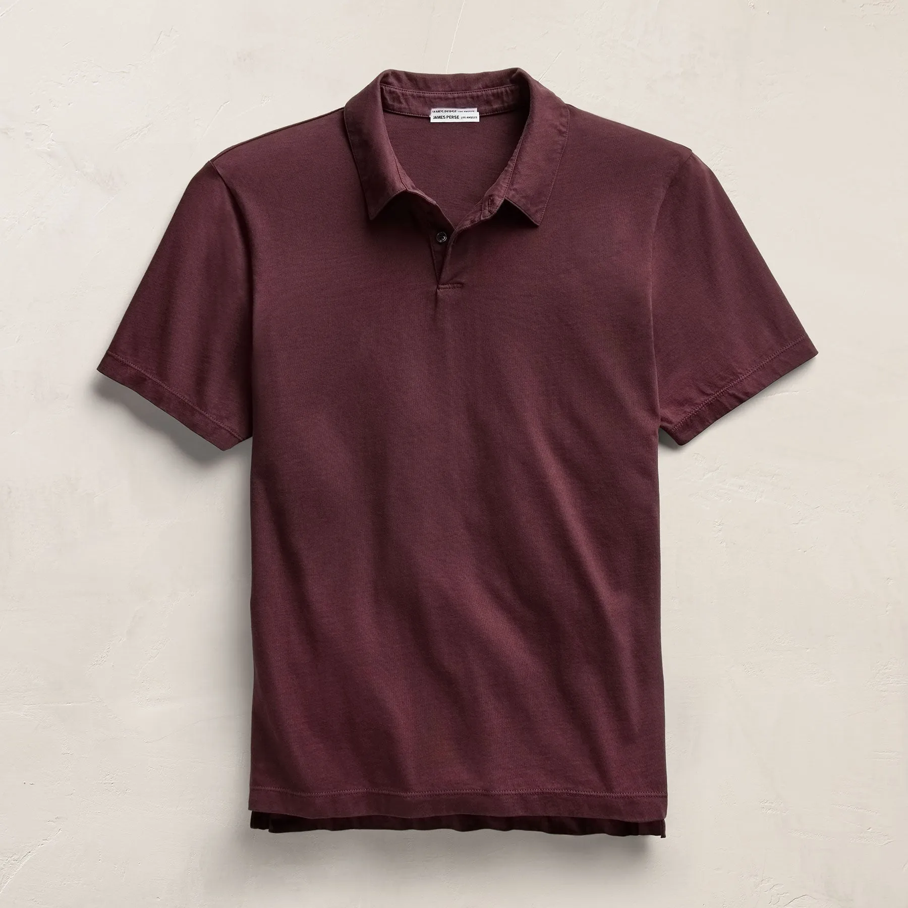 Sueded Jersey Polo - Dark Plum sold by James Perse product image thumbnail 2