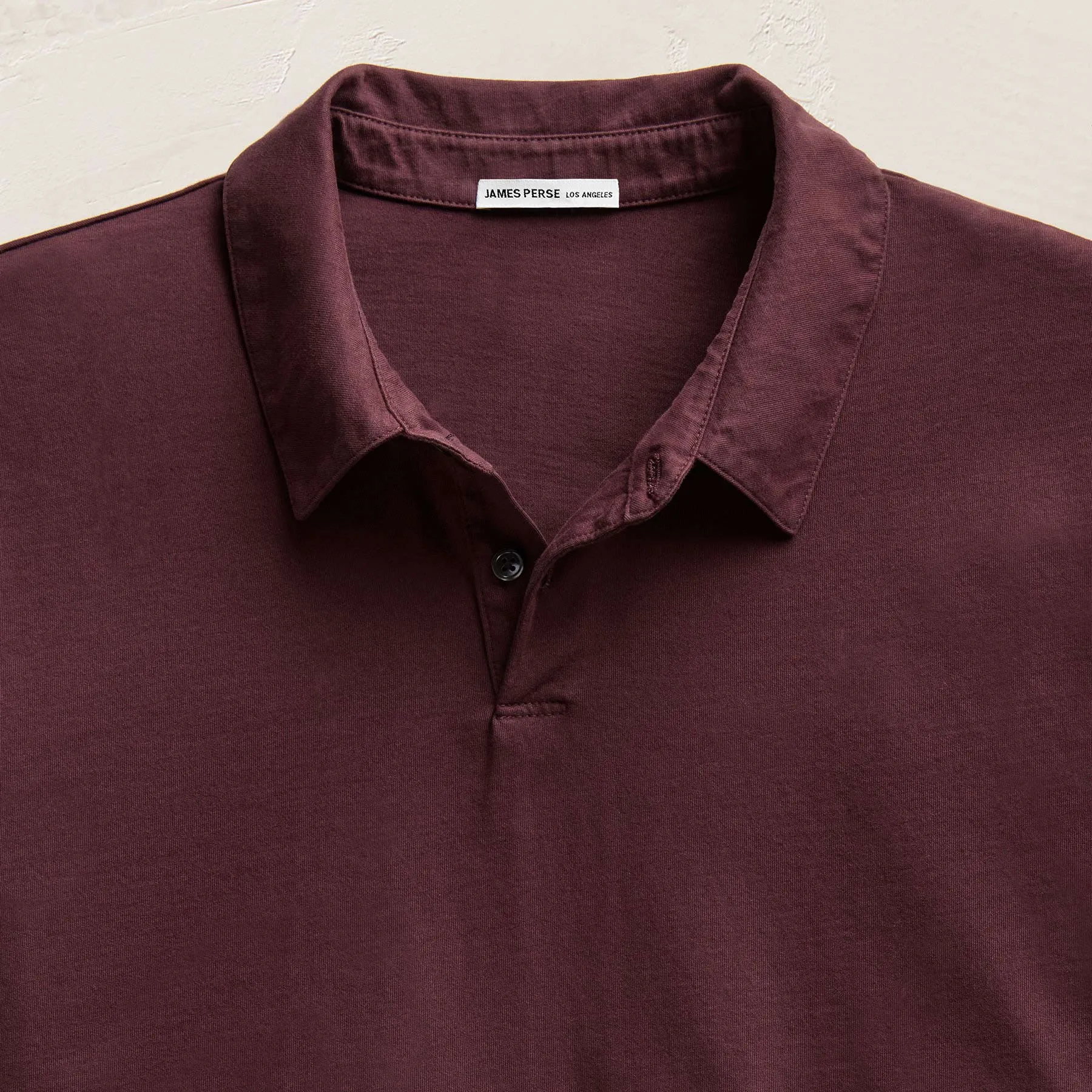 Sueded Jersey Polo - Dark Plum sold by James Perse product image thumbnail 4