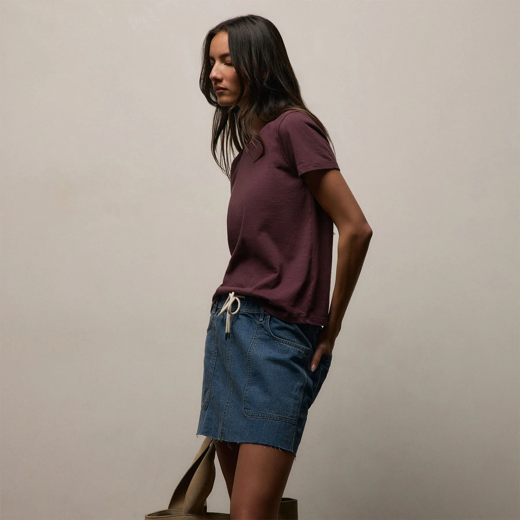 Vintage Little Boy Tee - Dark Plum sold by James Perse product image thumbnail 3