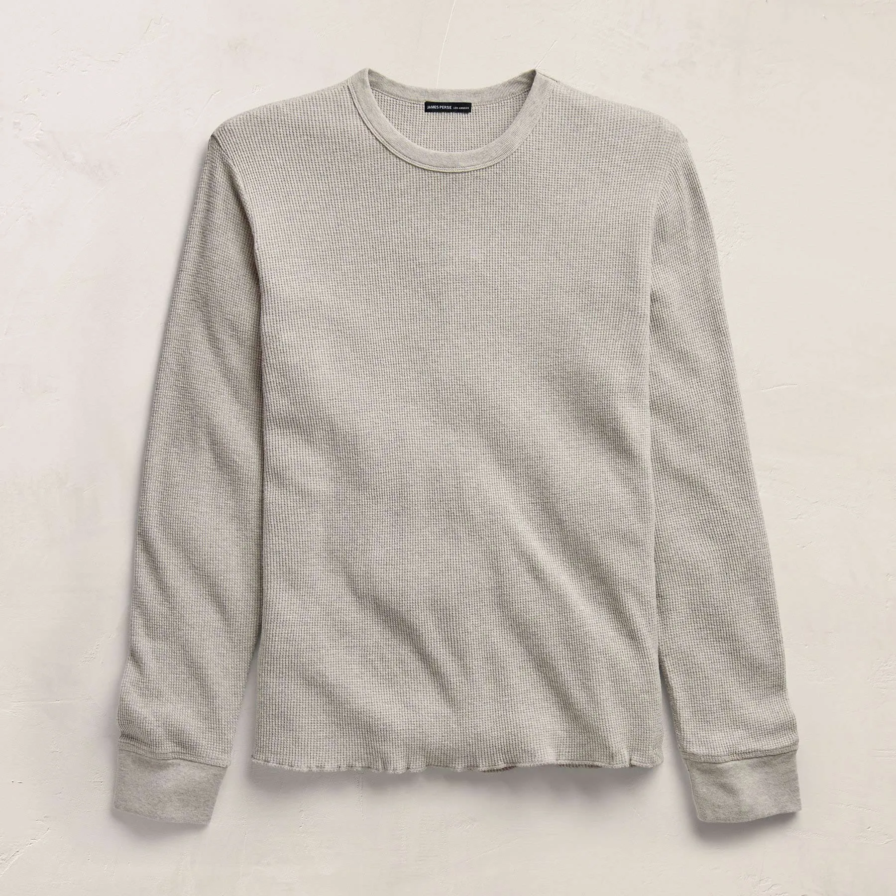Cotton Linen Thermal Crew - Heather Fog sold by James Perse product image thumbnail 2