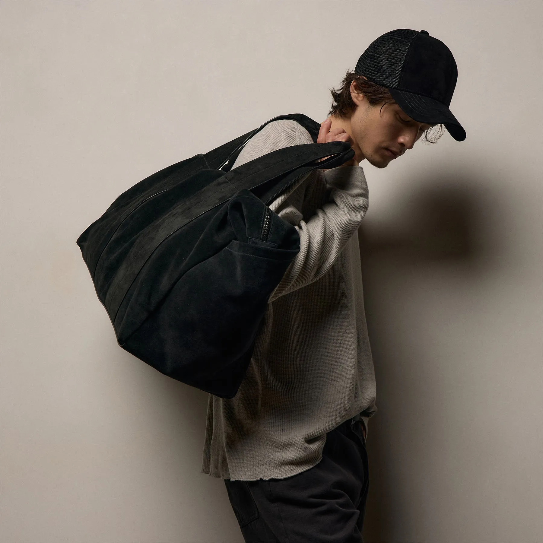 Cotton Linen Thermal Crew - Heather Fog sold by James Perse product image thumbnail 5