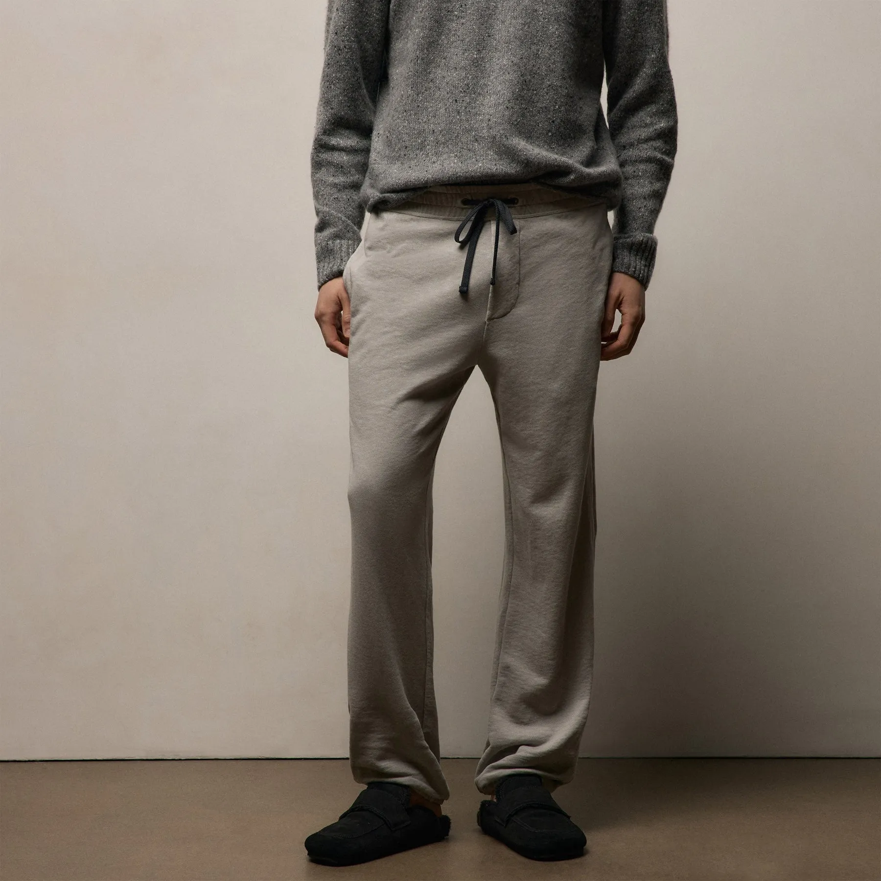 Vintage French Terry Sweatpant - Fog Pigment sold by James Perse
