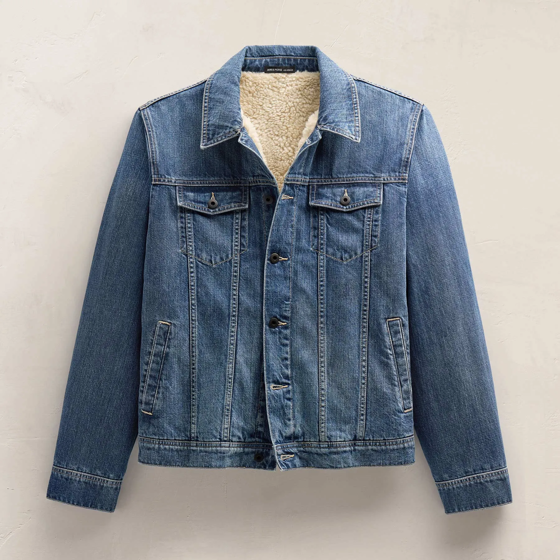Lined Denim Trucker Jacket - Medium Wash sold by James Perse product image thumbnail 2