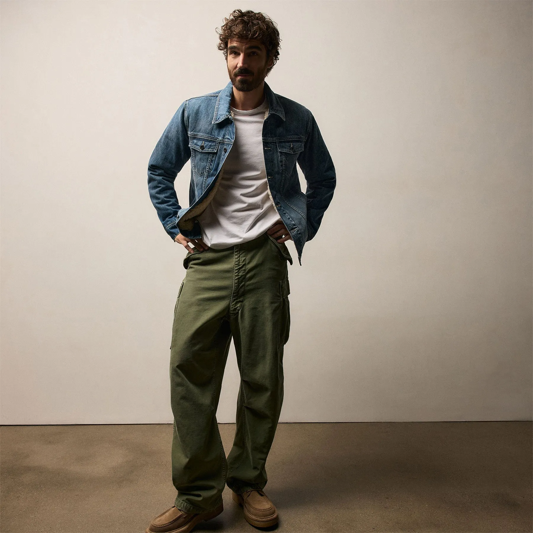 Lined Denim Trucker Jacket - Medium Wash sold by James Perse product image thumbnail 5