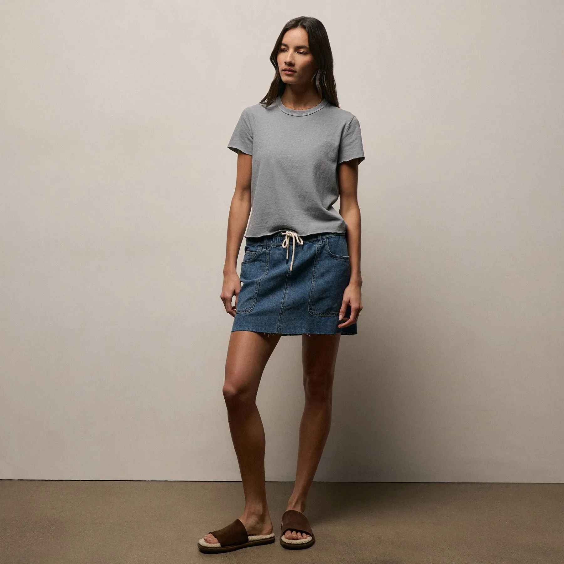 Slub Jersey Shrunken Tee - Ore Pigment sold by James Perse product image thumbnail 4