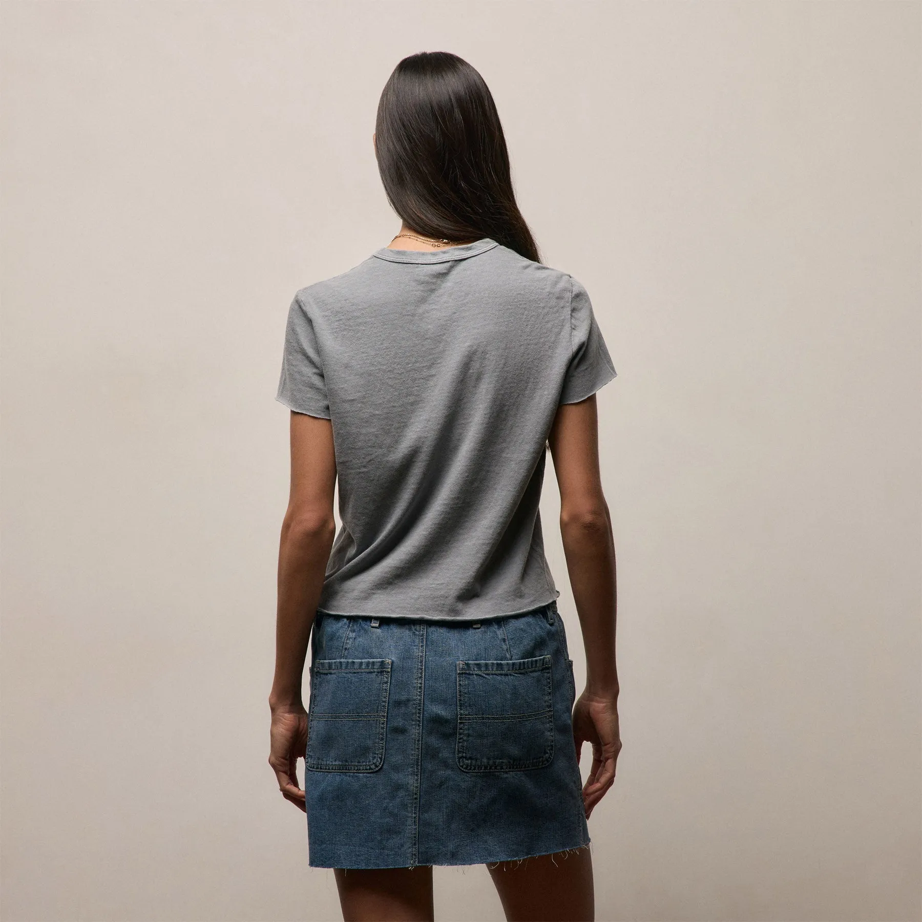 Slub Jersey Shrunken Tee - Ore Pigment sold by James Perse product image thumbnail 5