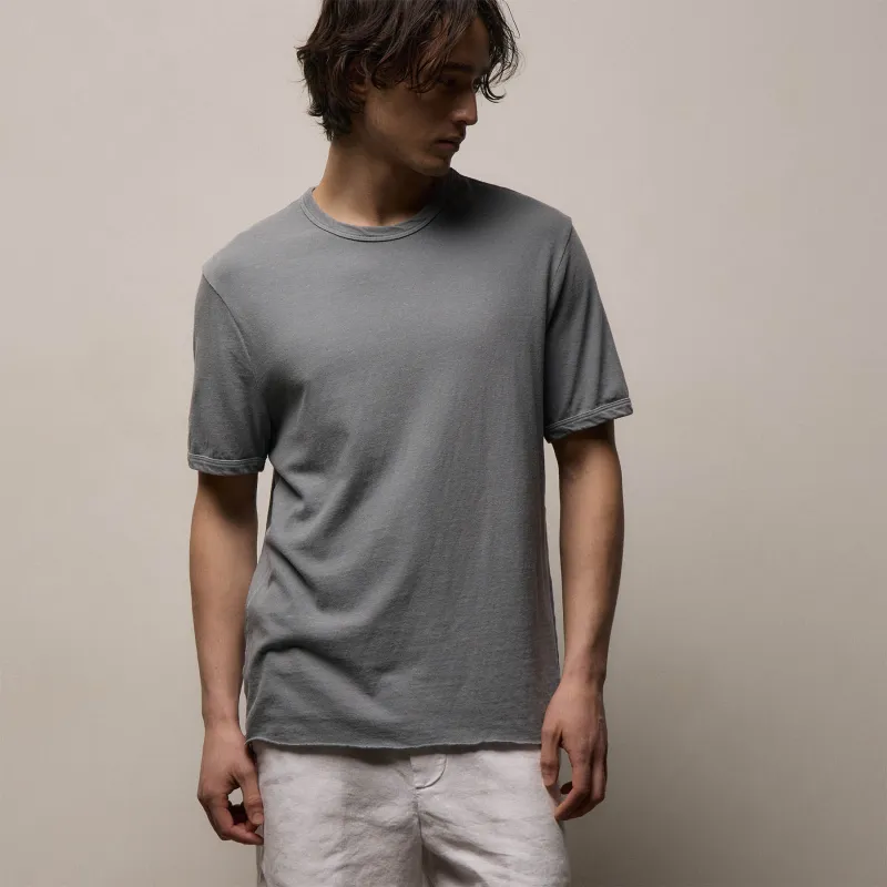 Slub Jersey Short Sleeve Crew - Ore Pigment made by James Perse