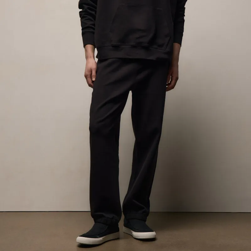 Italian Knit Sweatpant - Black made by James Perse