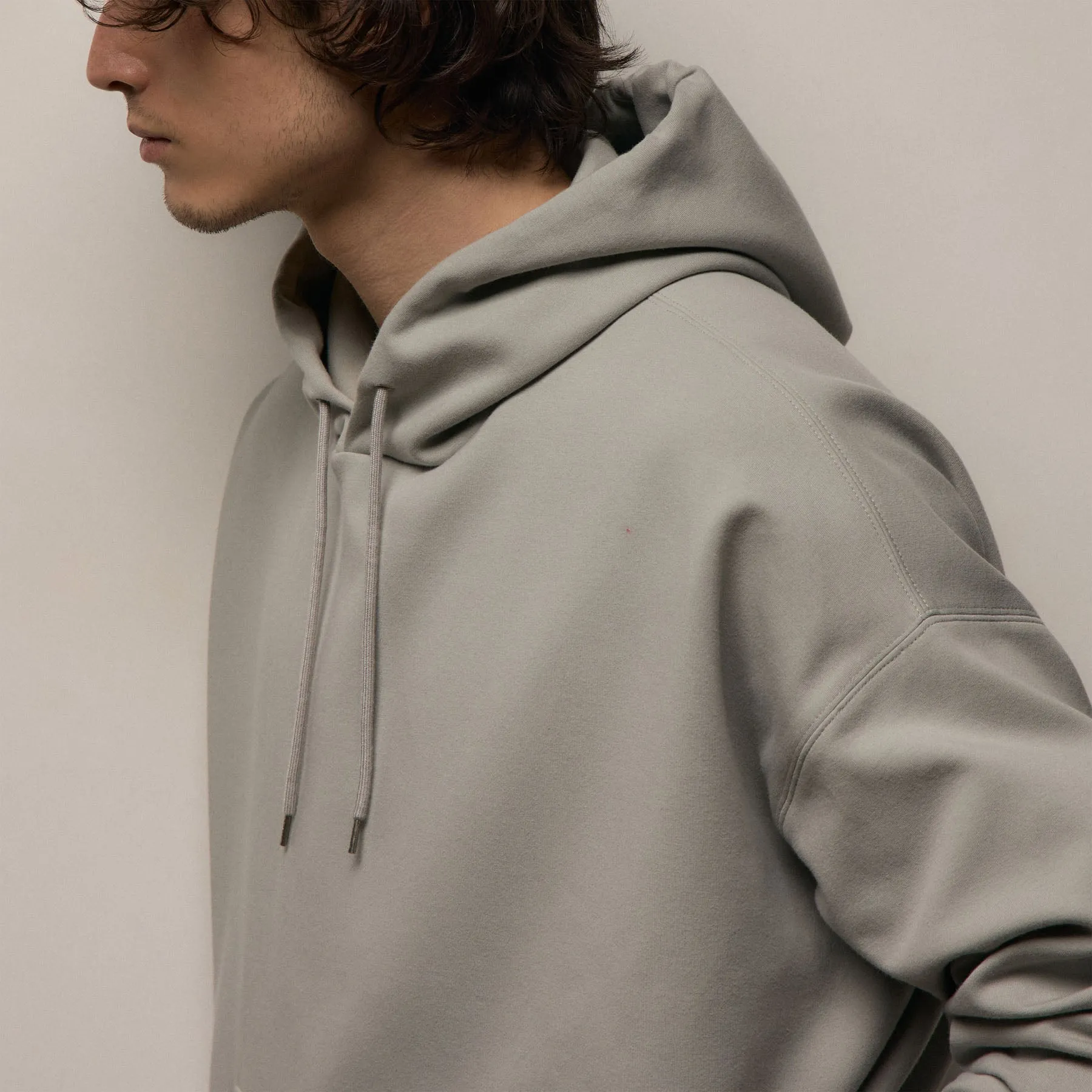 Italian Knit Hoodie - Fog sold by James Perse product image thumbnail 4