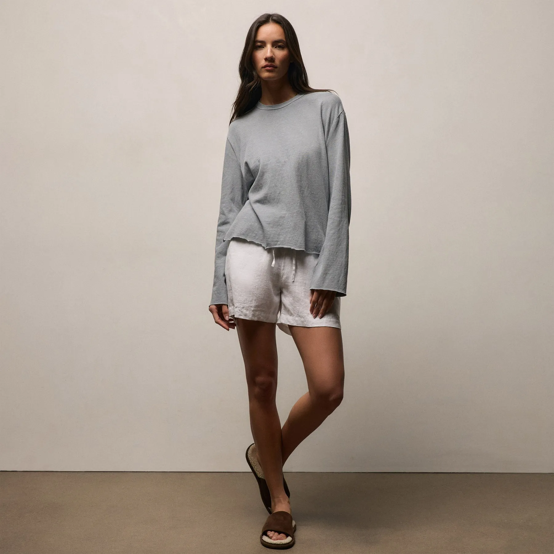 Slub Jersey Long Sleeve Tee - Ore Pigment sold by James Perse product image thumbnail 4