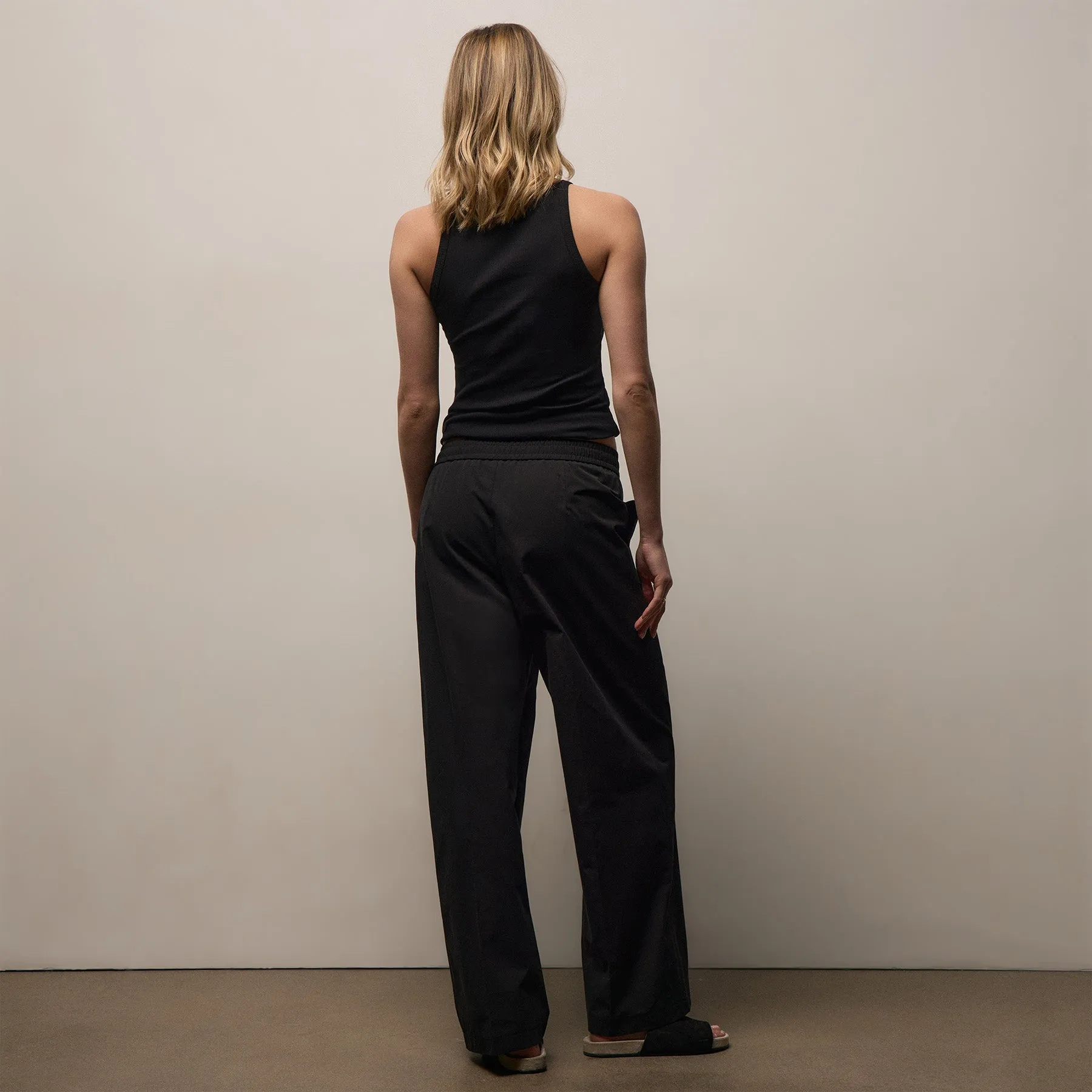 Italian Heavy Poplin Relaxed Pant - Black sold by James Perse product image thumbnail 5