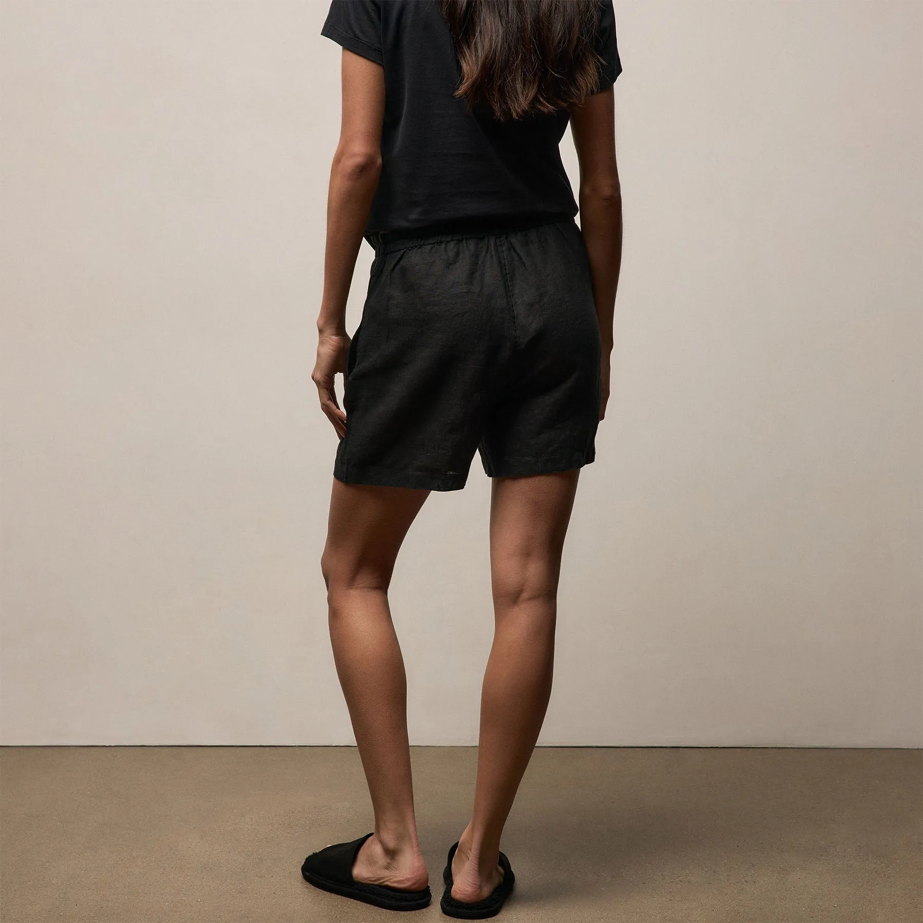 Linen Short - Black sold by James Perse product image thumbnail 5
