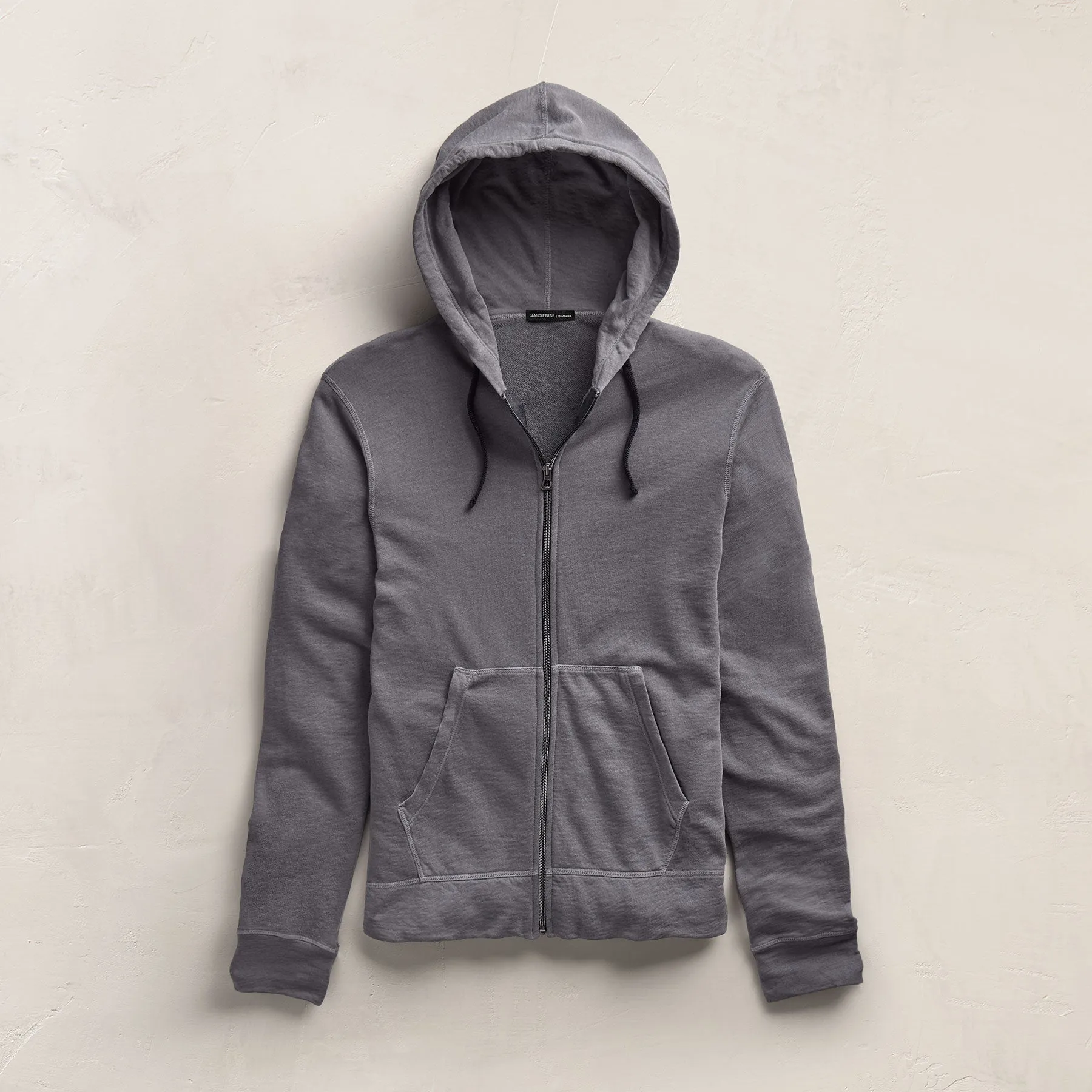 Vintage French Terry Zip Up Hoodie - Cavalry Pigment sold by James Perse product image thumbnail 2