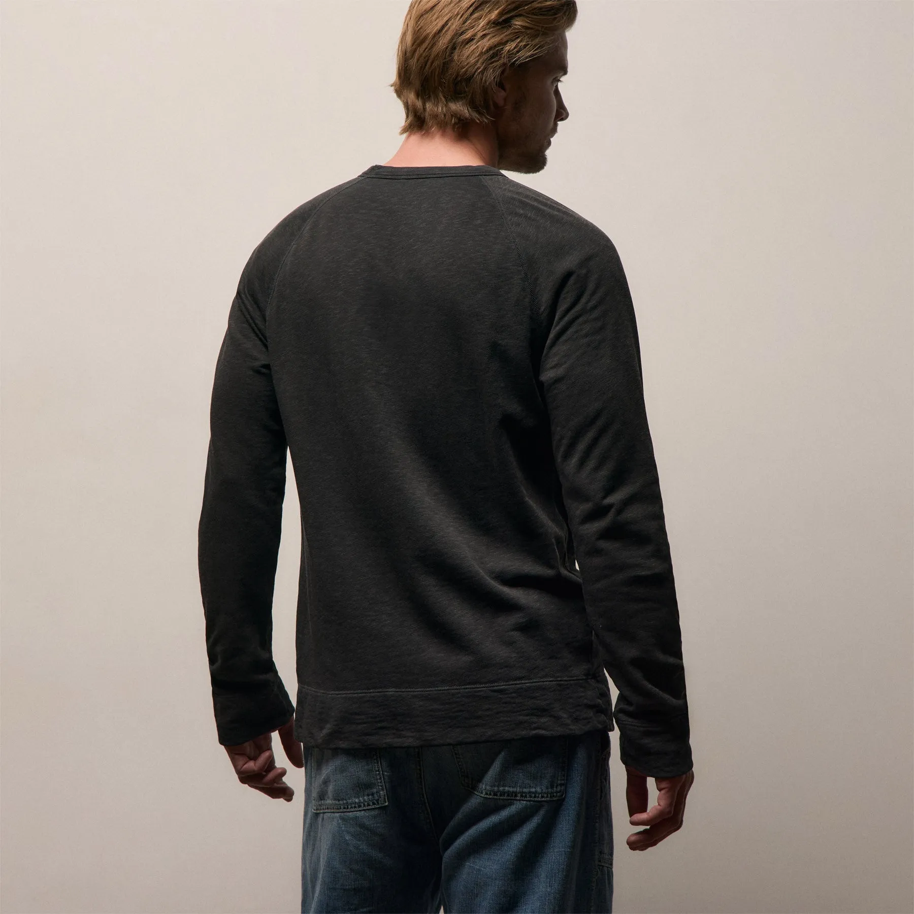 Vintage French Terry Sweatshirt - Carbon Pigment sold by James Perse product image thumbnail 4