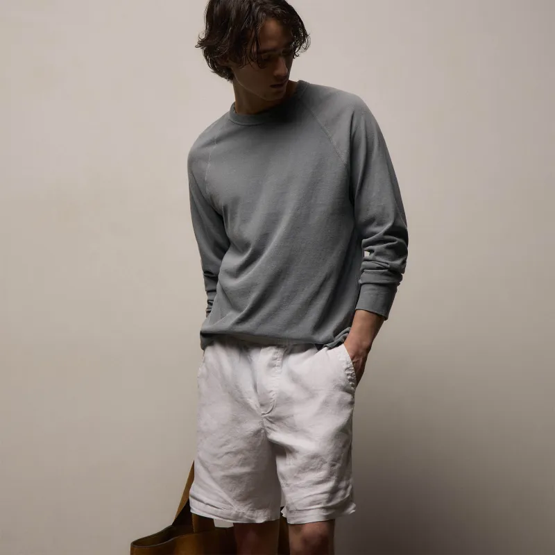 Slub Jersey Long Sleeve Raglan Crew - Ore Pigment made by James Perse
