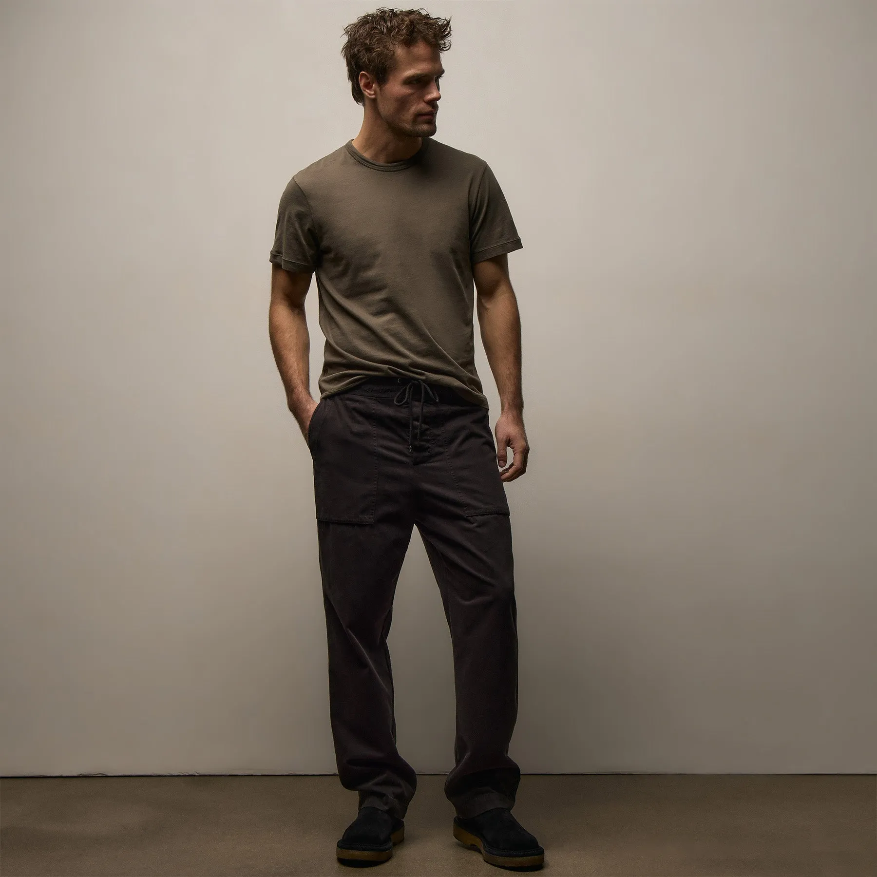 Cotton Cashmere Utility Pant - Black sold by James Perse product image thumbnail 4