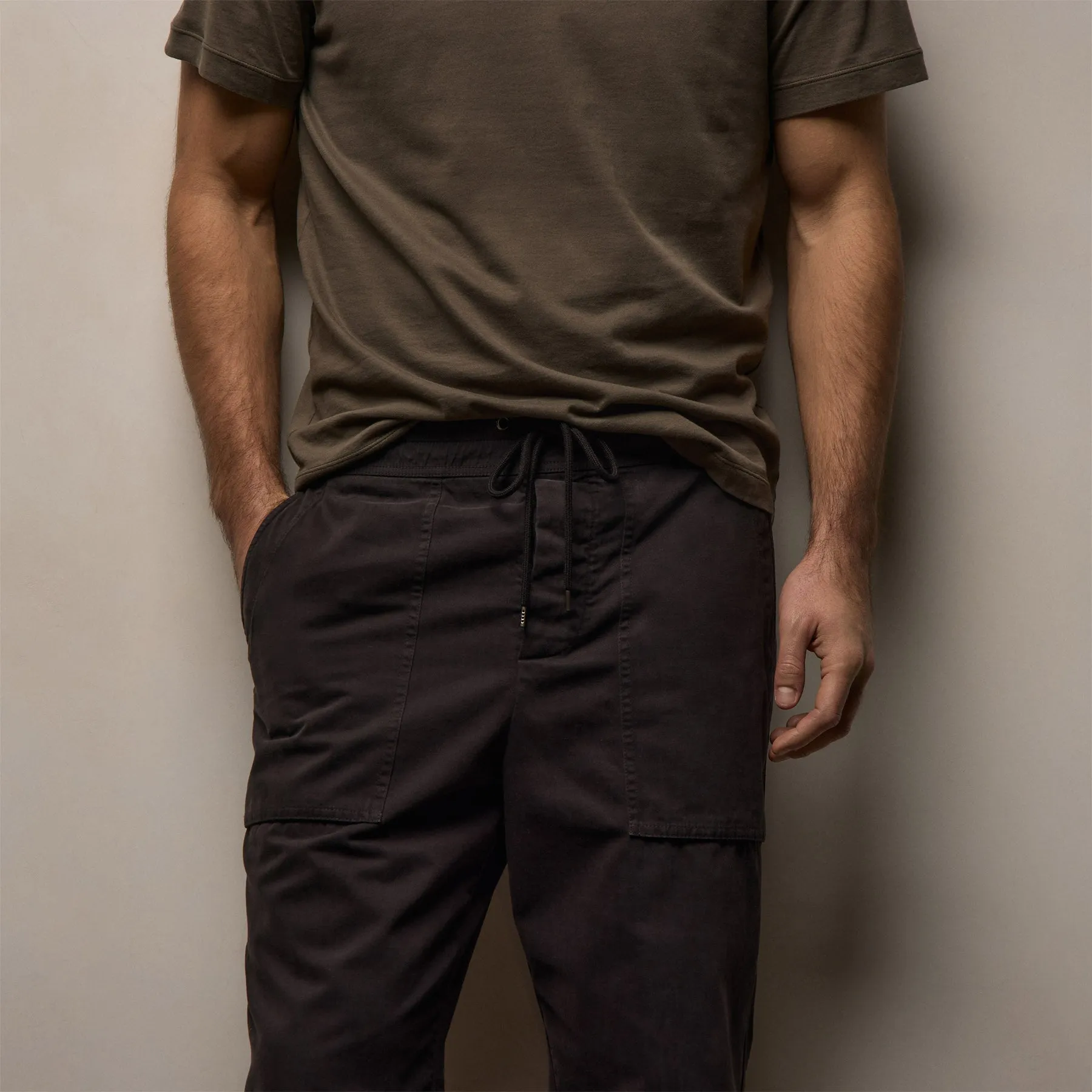 Cotton Cashmere Utility Pant - Black sold by James Perse product image thumbnail 3
