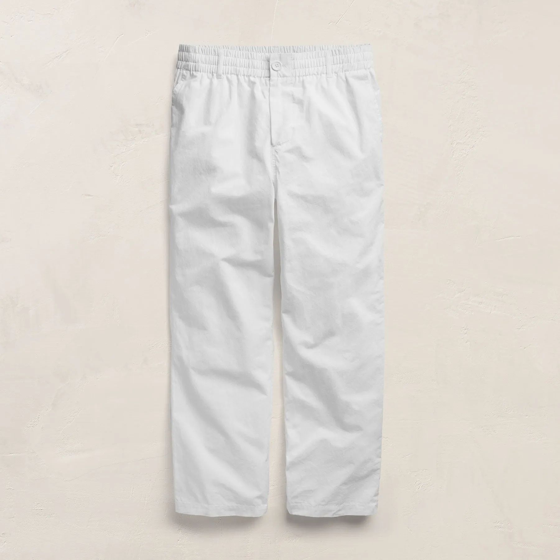 Italian Heavy Poplin Trouser - White sold by James Perse product image thumbnail 2