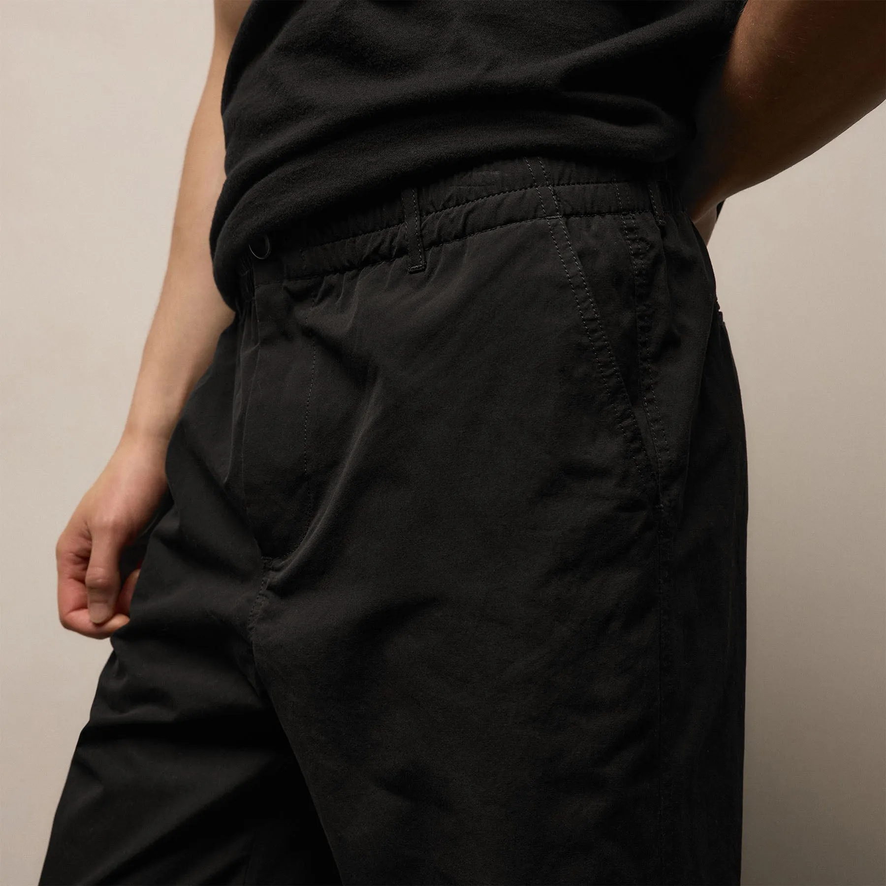 Italian Heavy Poplin Trouser - Black sold by James Perse product image thumbnail 3