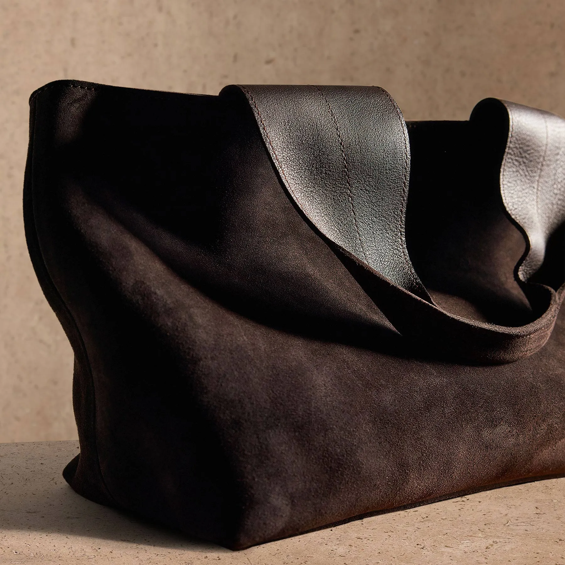 Suede Tote - Cafe sold by James Perse product image thumbnail 4