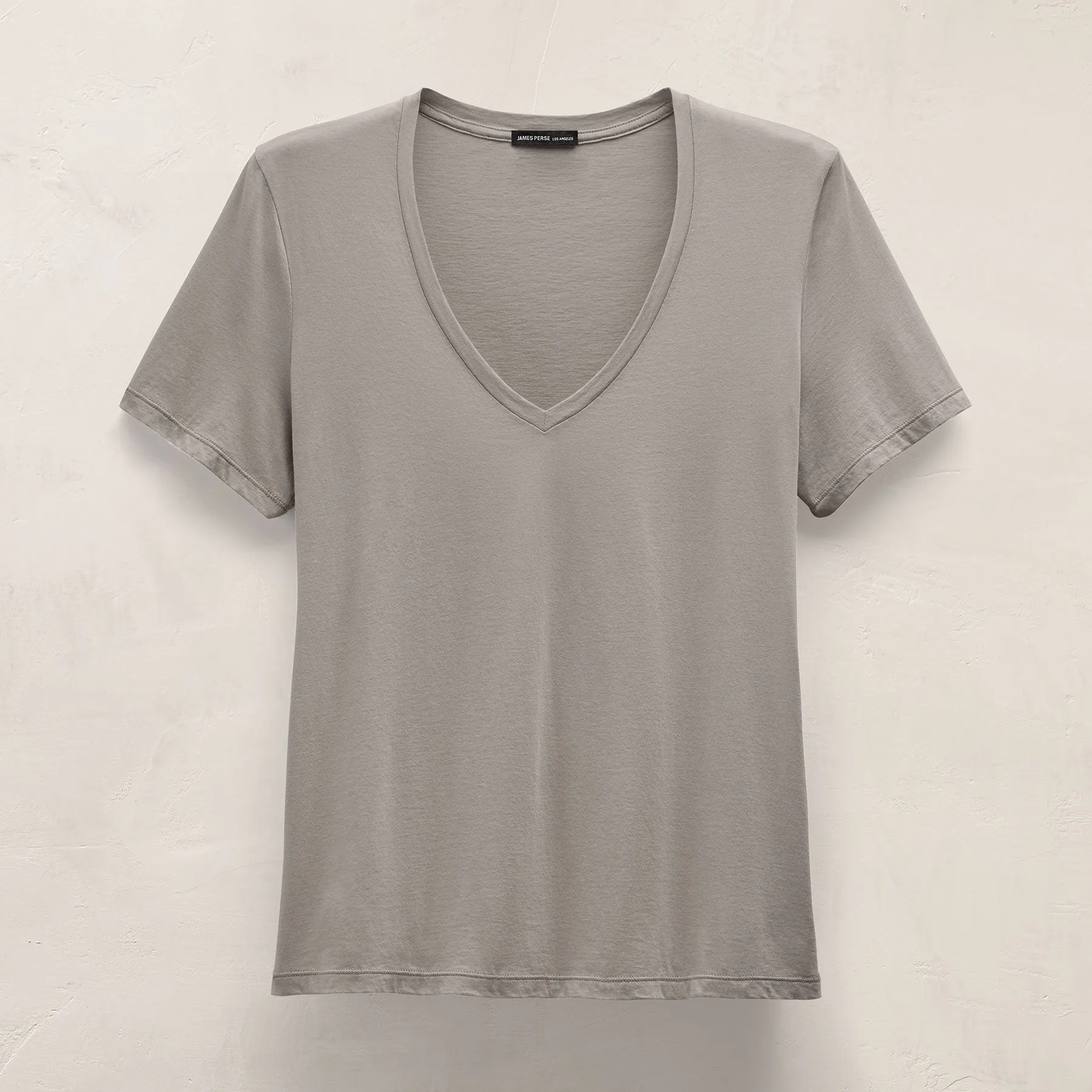 Luxe Lotus Jersey V Neck - Fog sold by James Perse product image thumbnail 2