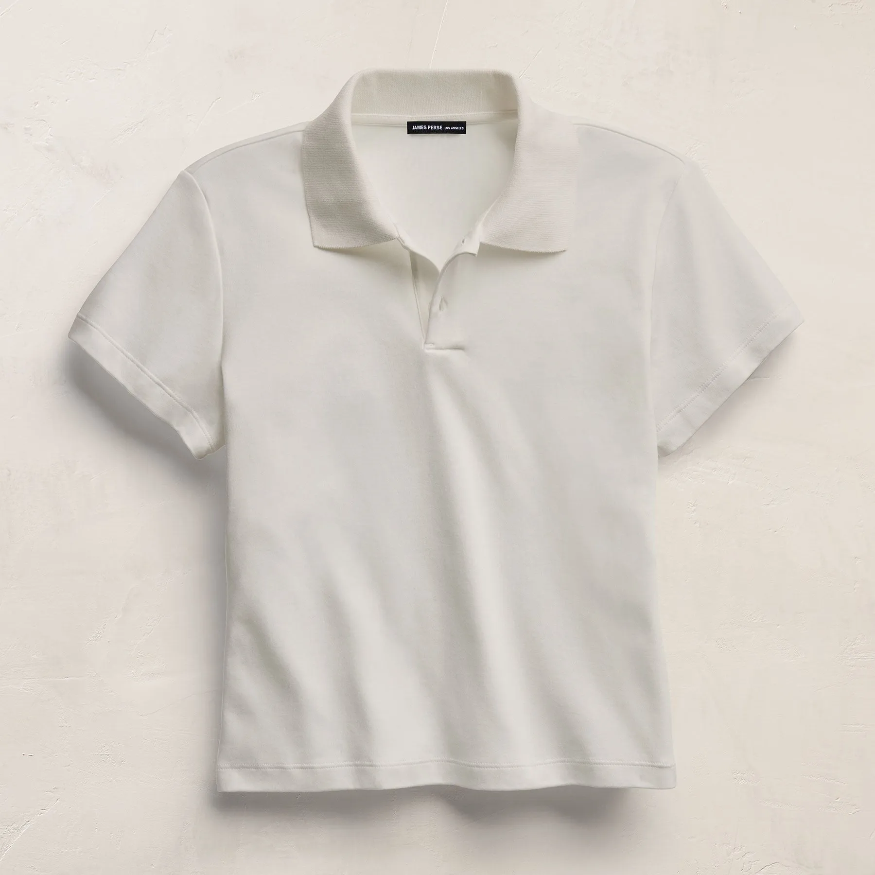 Cotton Jersey Polo - Off White sold by James Perse product image thumbnail 2