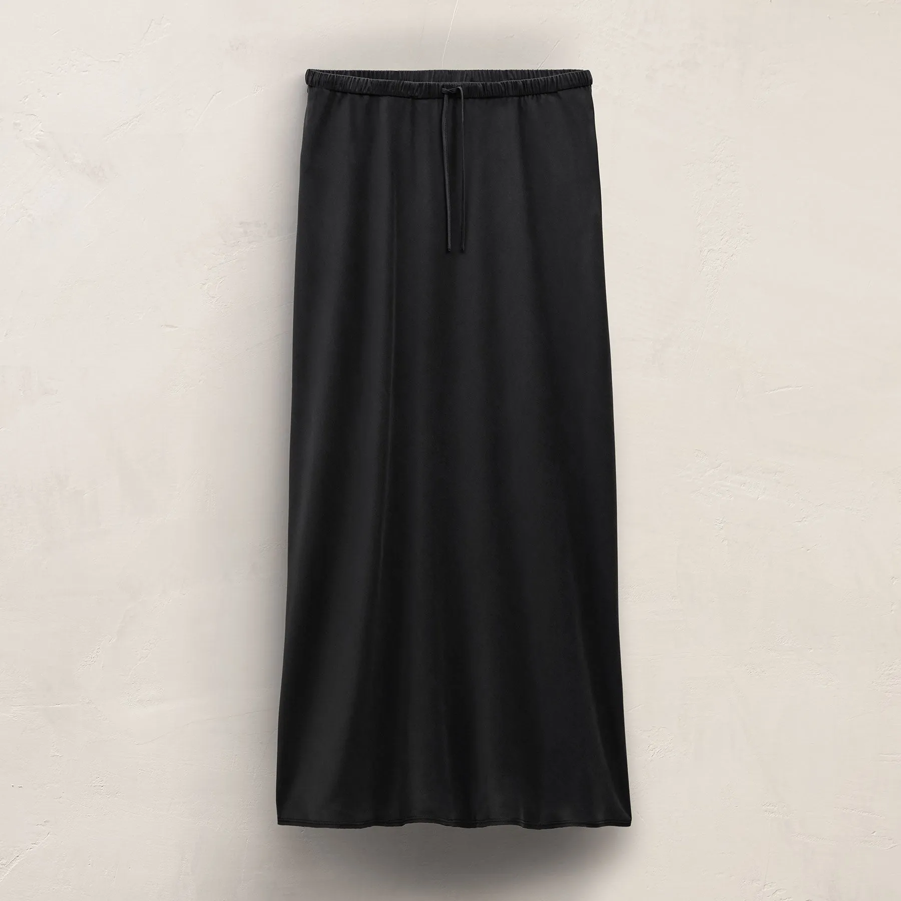 Silk Charmeuse Drawstring Skirt - Black sold by James Perse product image thumbnail 2