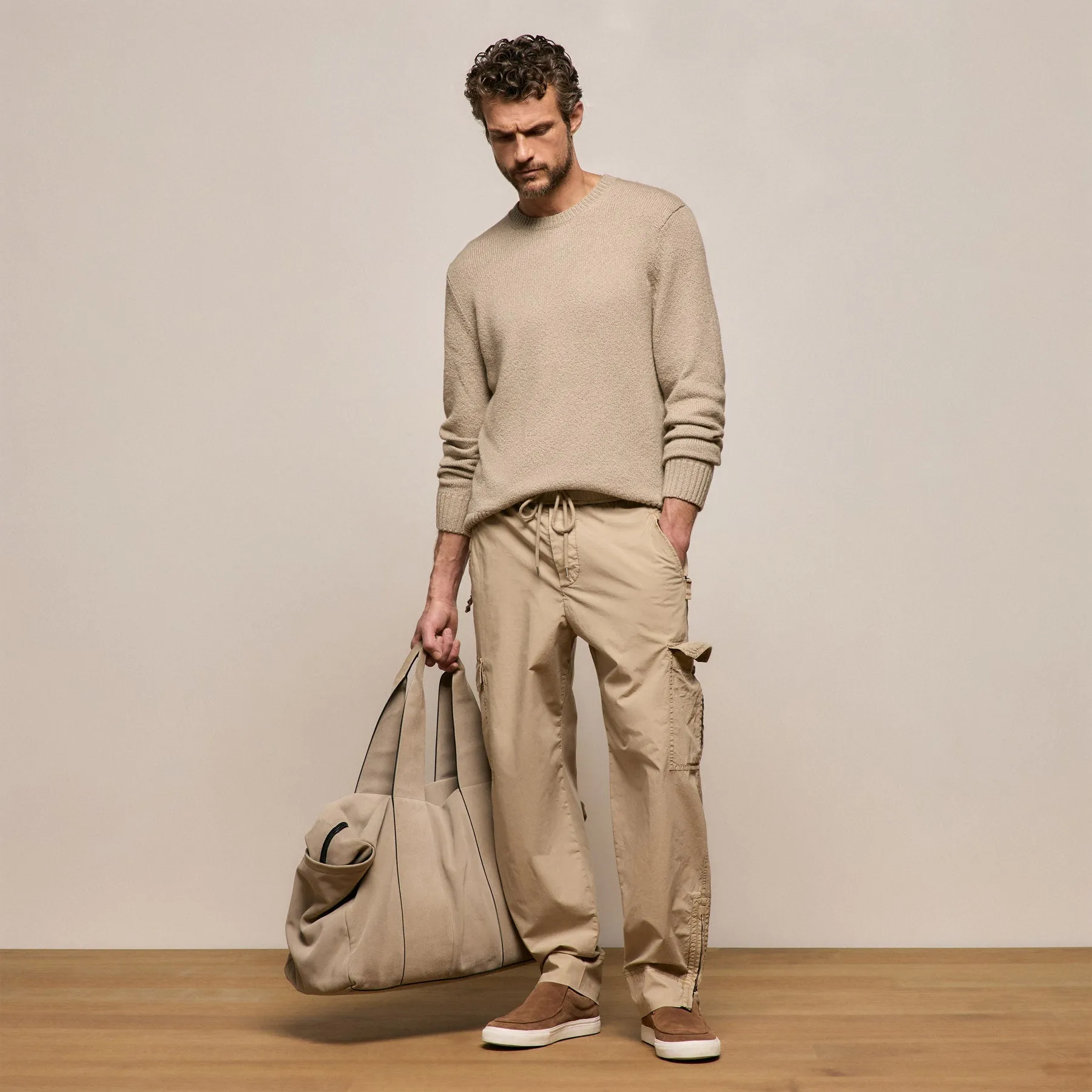 Parachute Poplin Cargo - Light Khaki Pigment sold by James Perse product image thumbnail 3
