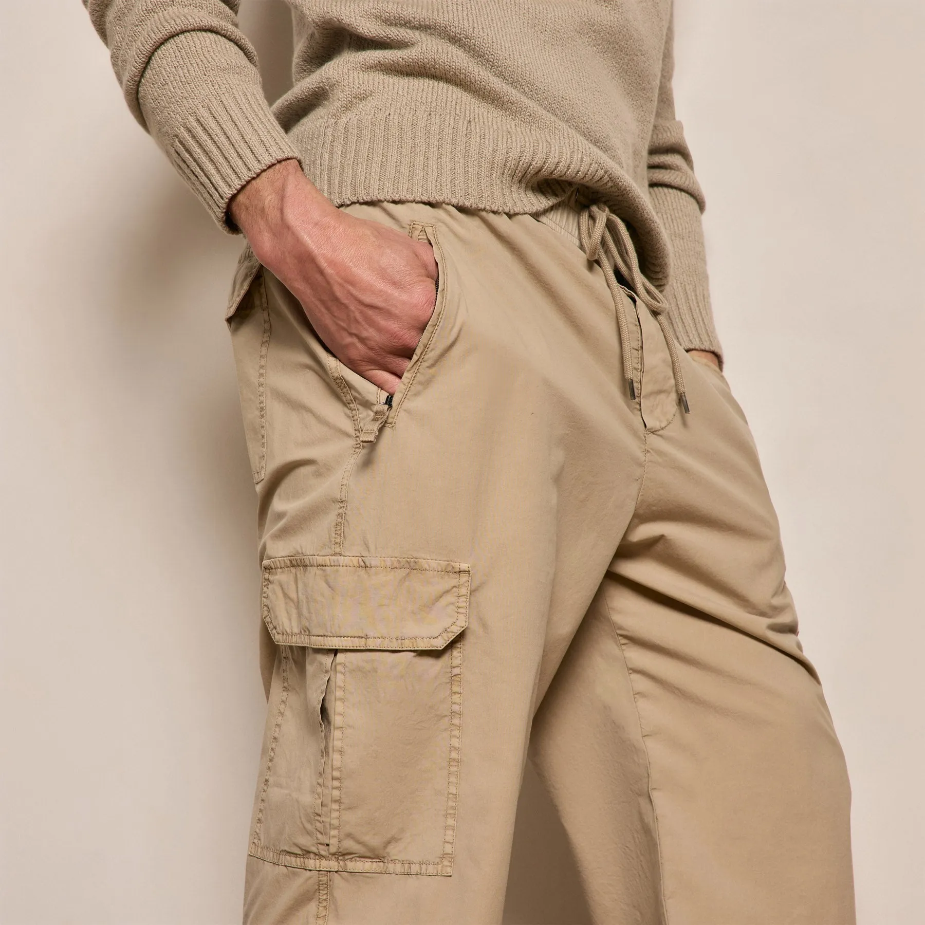 Parachute Poplin Cargo - Light Khaki Pigment sold by James Perse product image thumbnail 5