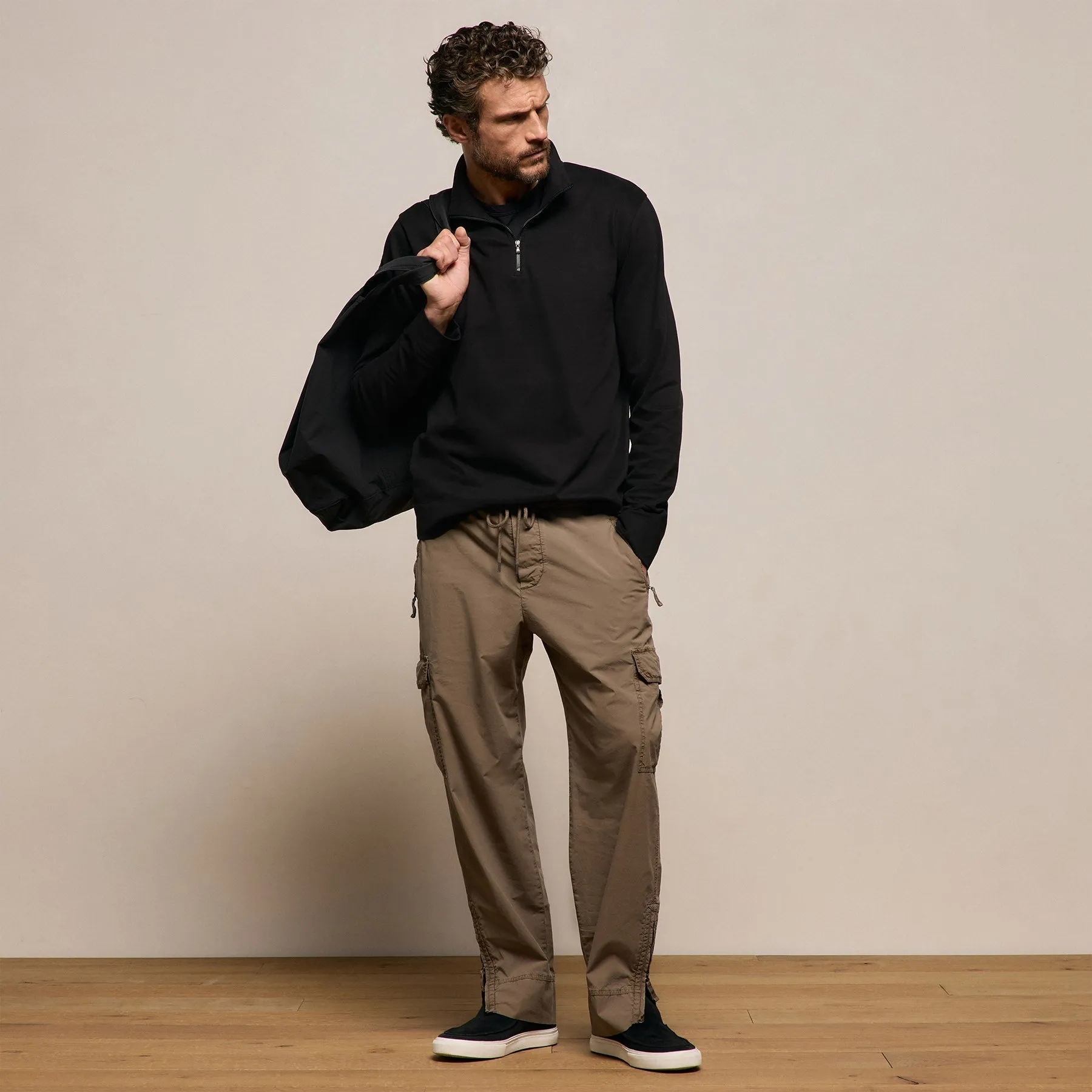 Parachute Poplin Cargo - Light Olive Pigment sold by James Perse product image thumbnail 3
