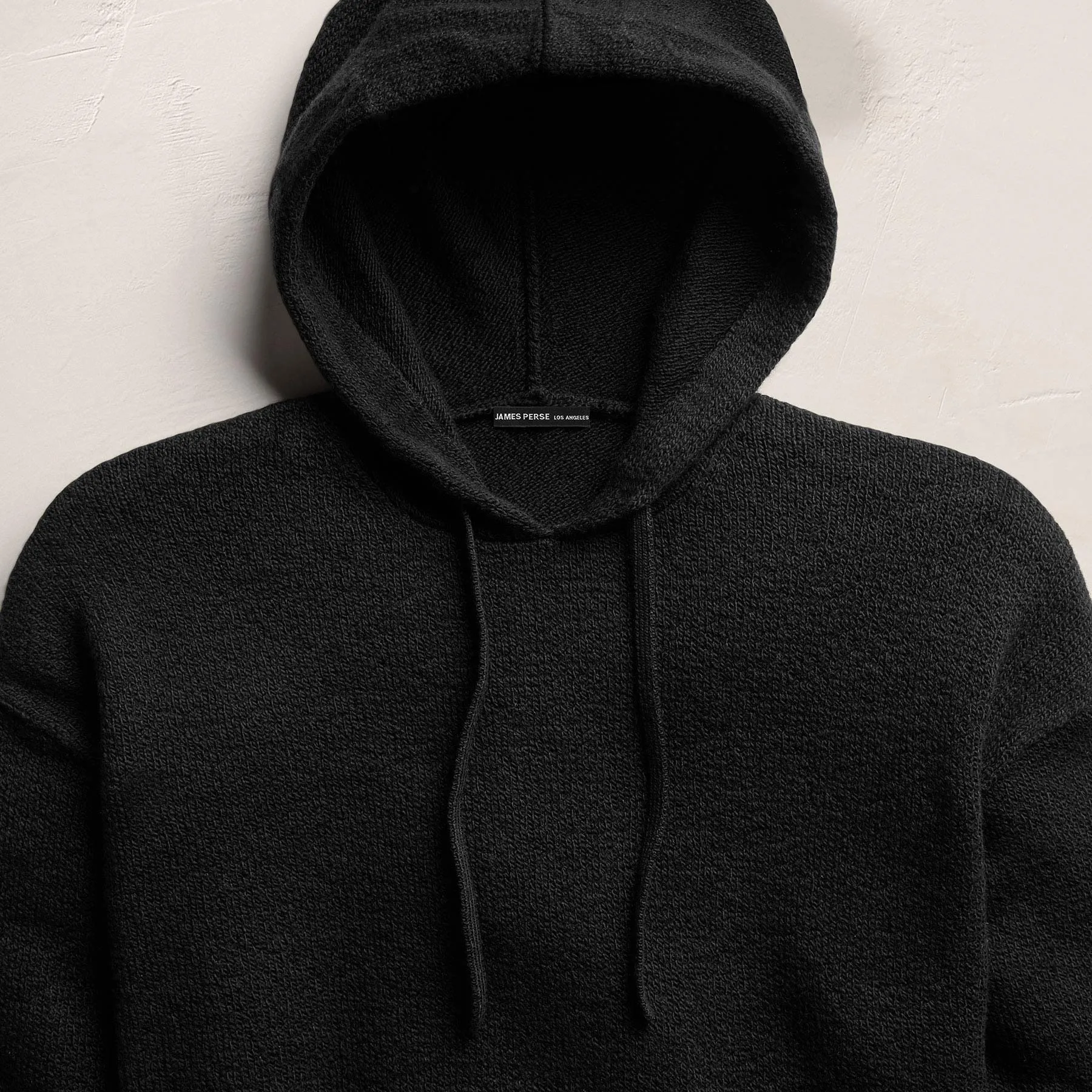 Stretch Cotton Hoodie - Black sold by James Perse product image thumbnail 4