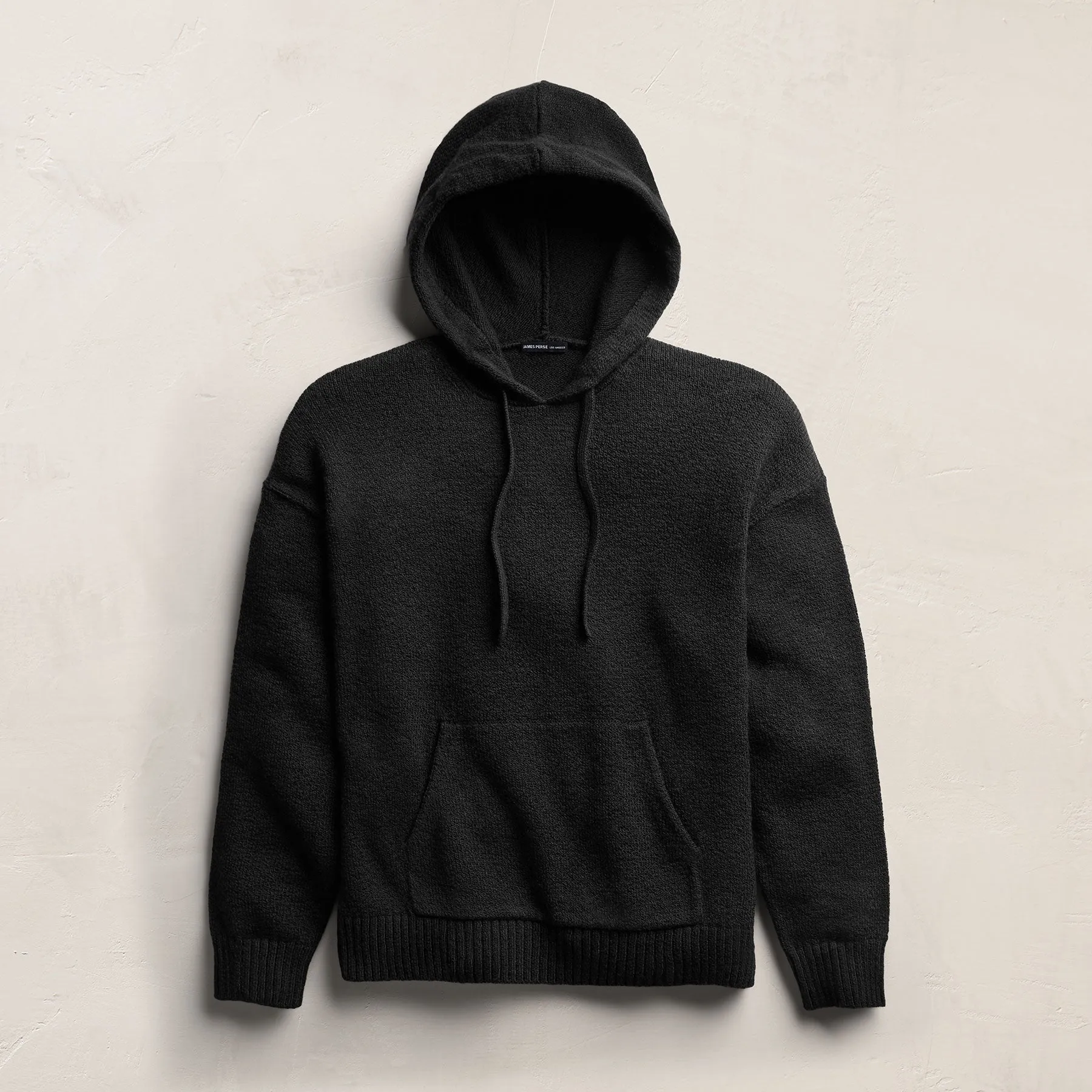 Stretch Cotton Hoodie - Black sold by James Perse product image thumbnail 2