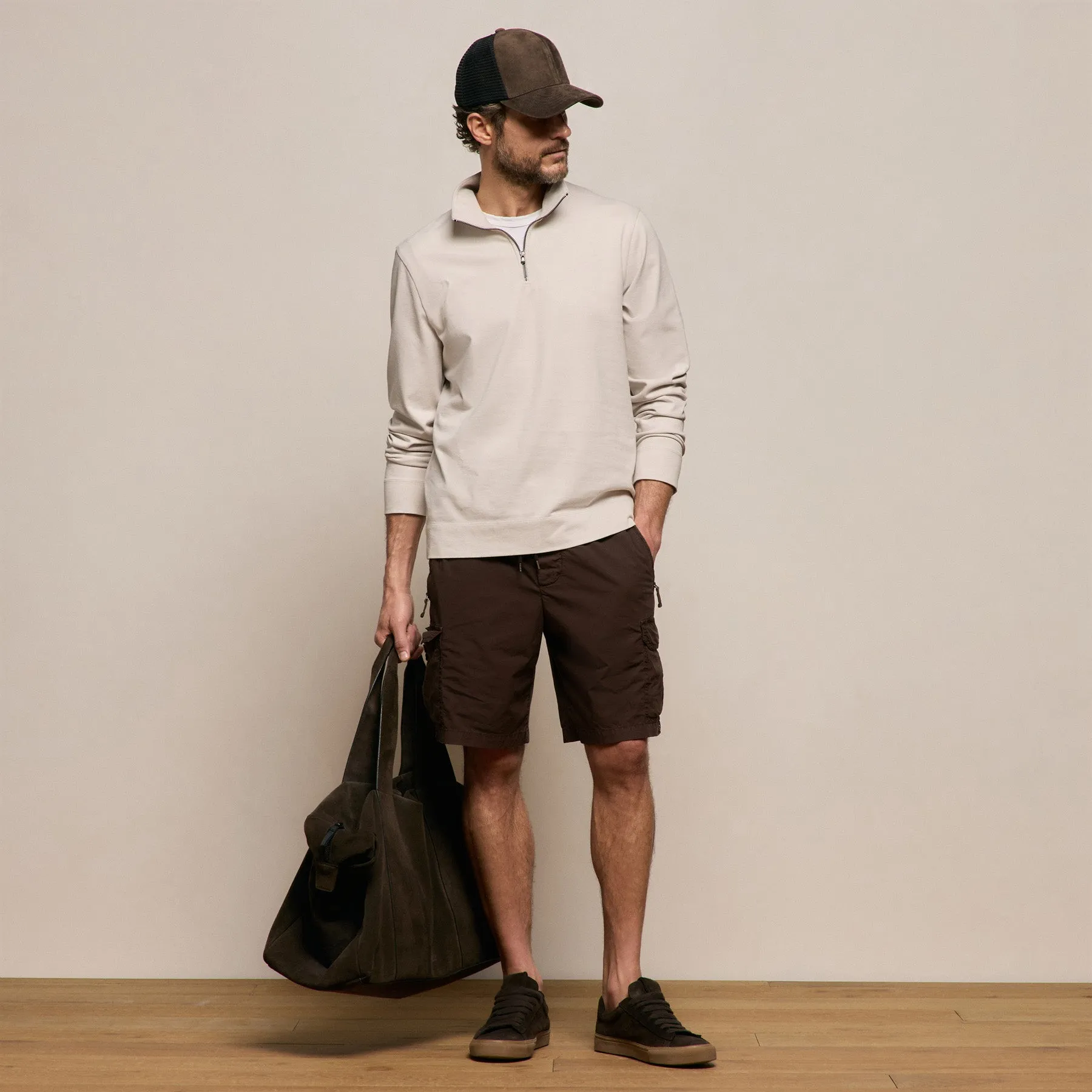 Parachute Poplin Cargo Short - Bark Pigment sold by James Perse product image thumbnail 3
