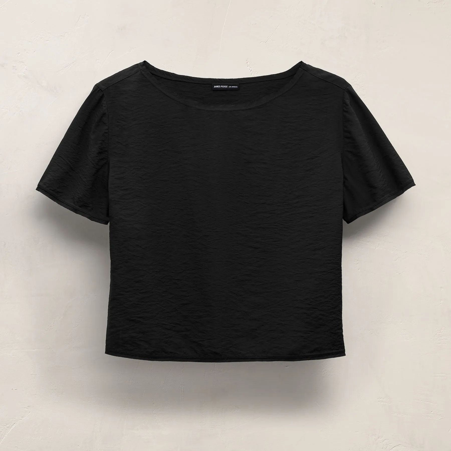 Modal Silk Blend Drop Shoulder Blouse - Black sold by James Perse product image thumbnail 2