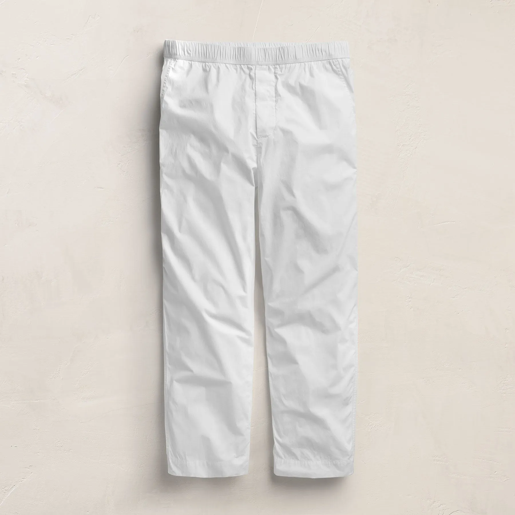 Stretch Poplin Drawstring Pant - White sold by James Perse