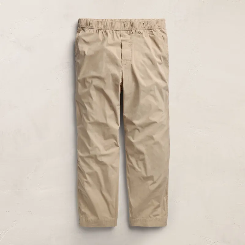 Stretch Poplin Drawstring Pant - Light Khaki made by James Perse