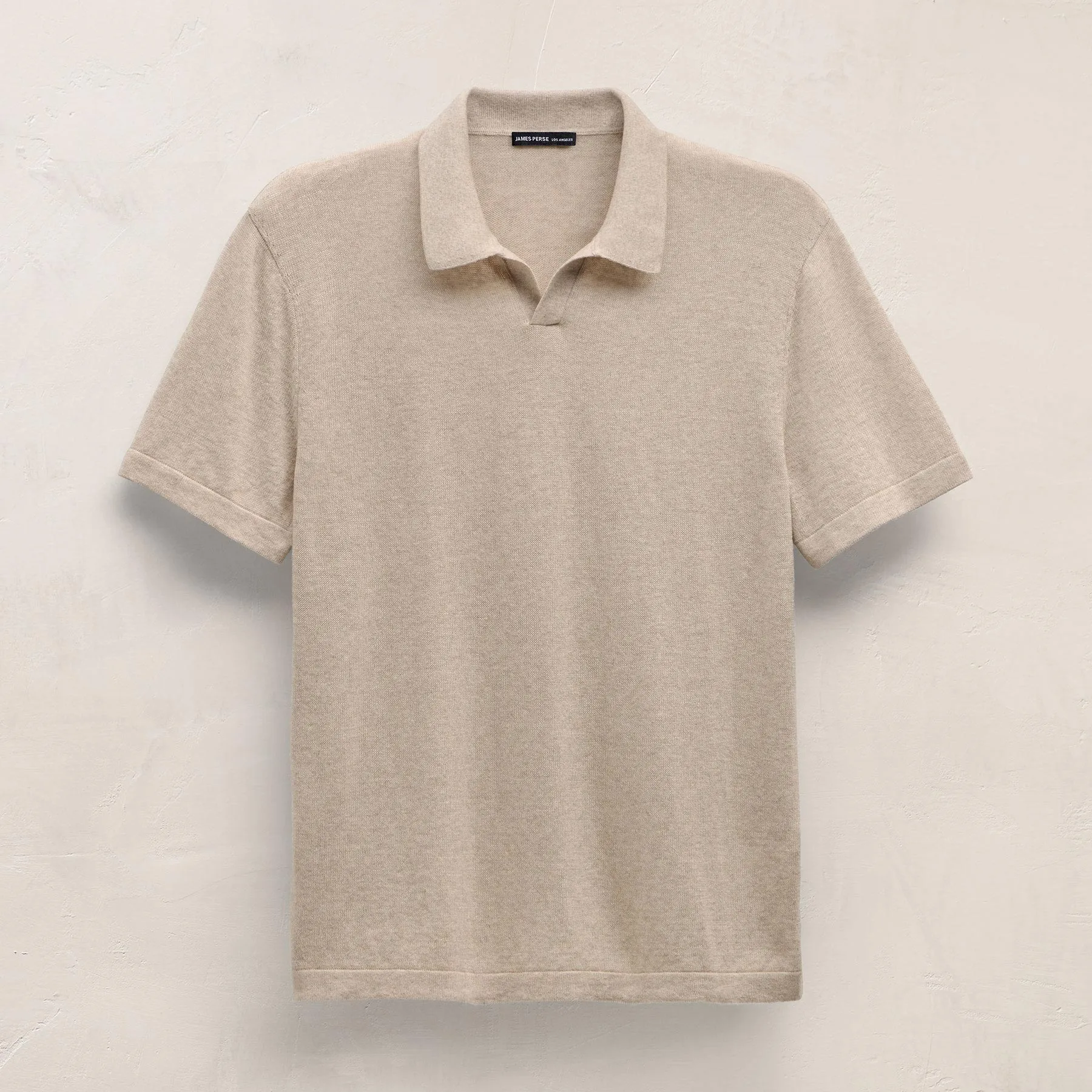 Organic Cotton Cashmere Polo - Wheat sold by James Perse